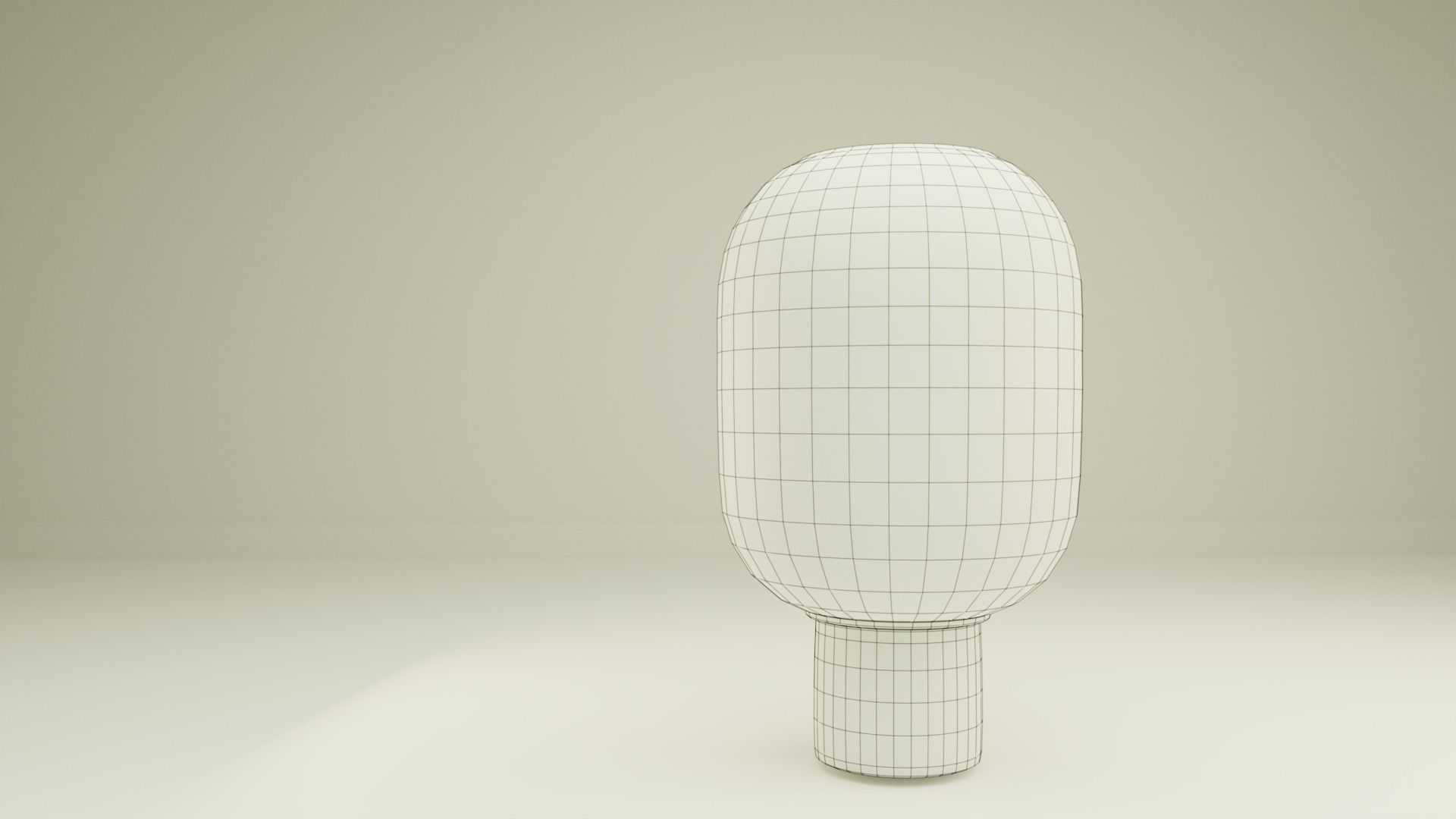 Decorative Sanded Glass Vase Low-poly 3D model_2
