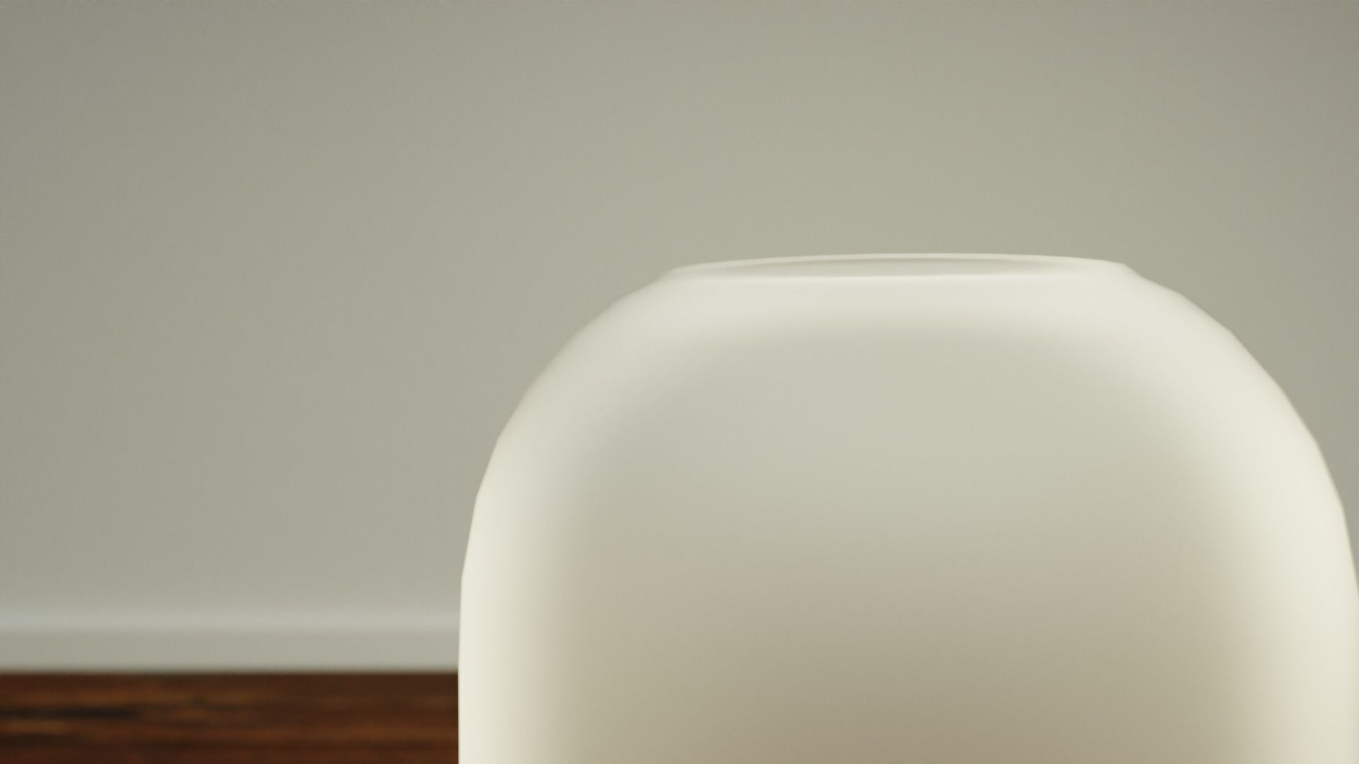 Decorative Sanded Glass Vase Low-poly 3D model_4