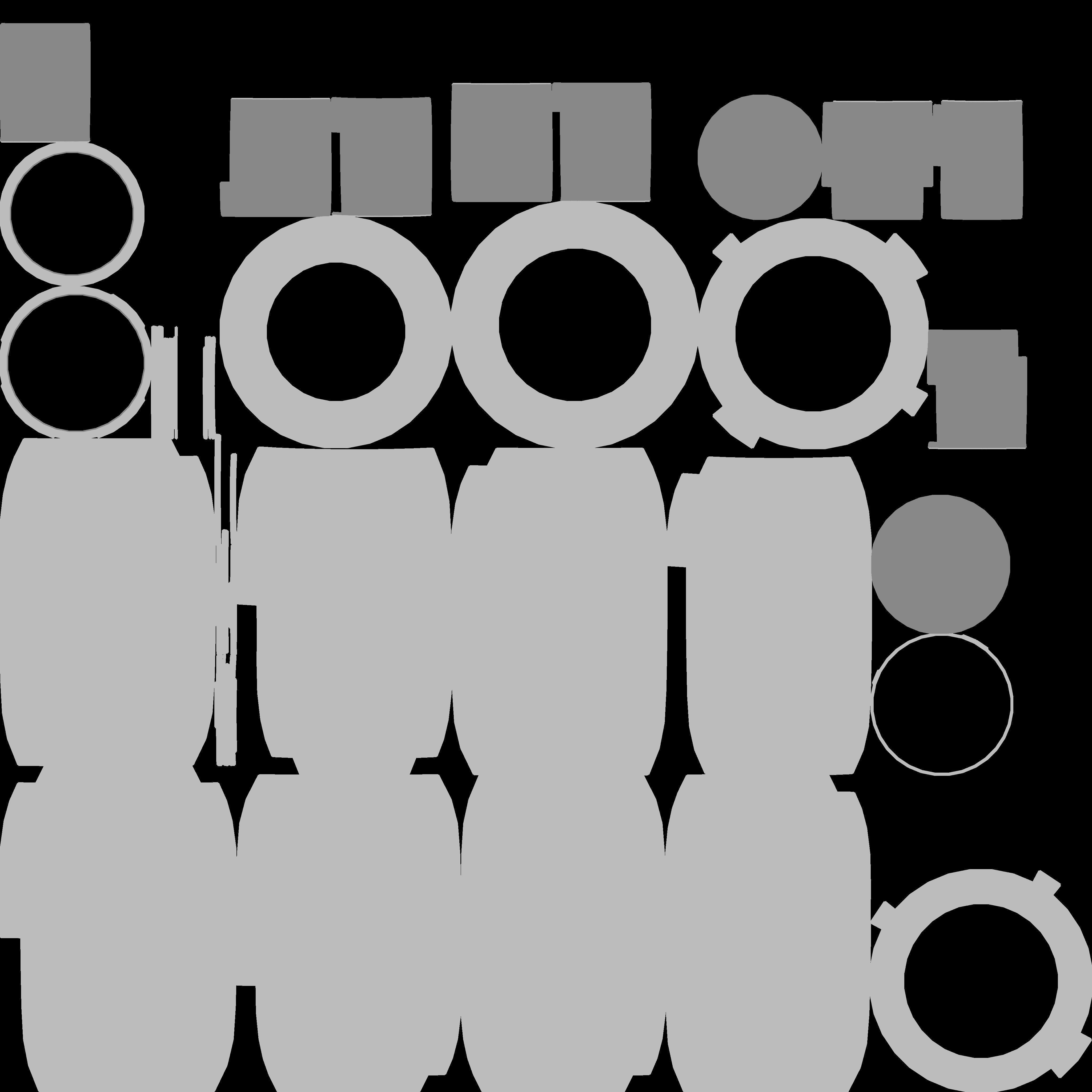 Decorative Sanded Glass Vase Low-poly 3D model_12