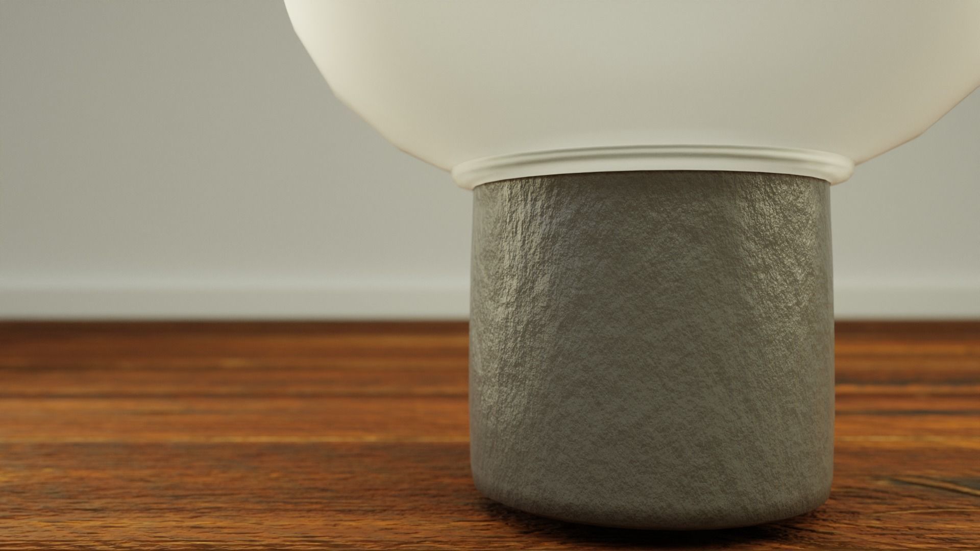 Decorative Sanded Glass Vase Low-poly 3D model_5