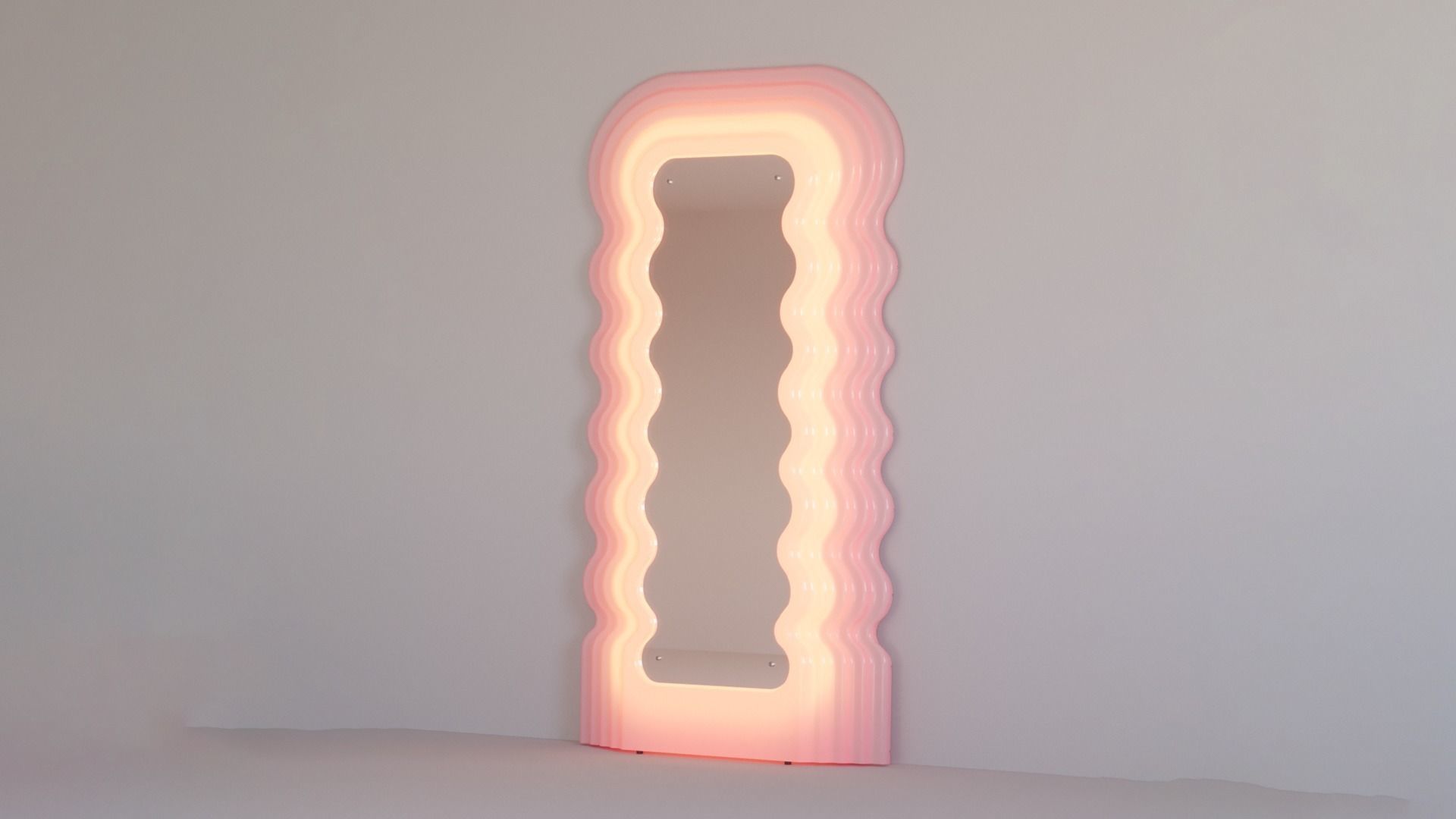 Pinterest mirror memphis ultrafragola Cloud wave 3D model_7