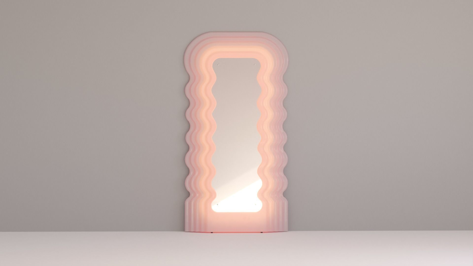 Pinterest mirror memphis ultrafragola Cloud wave 3D model_6