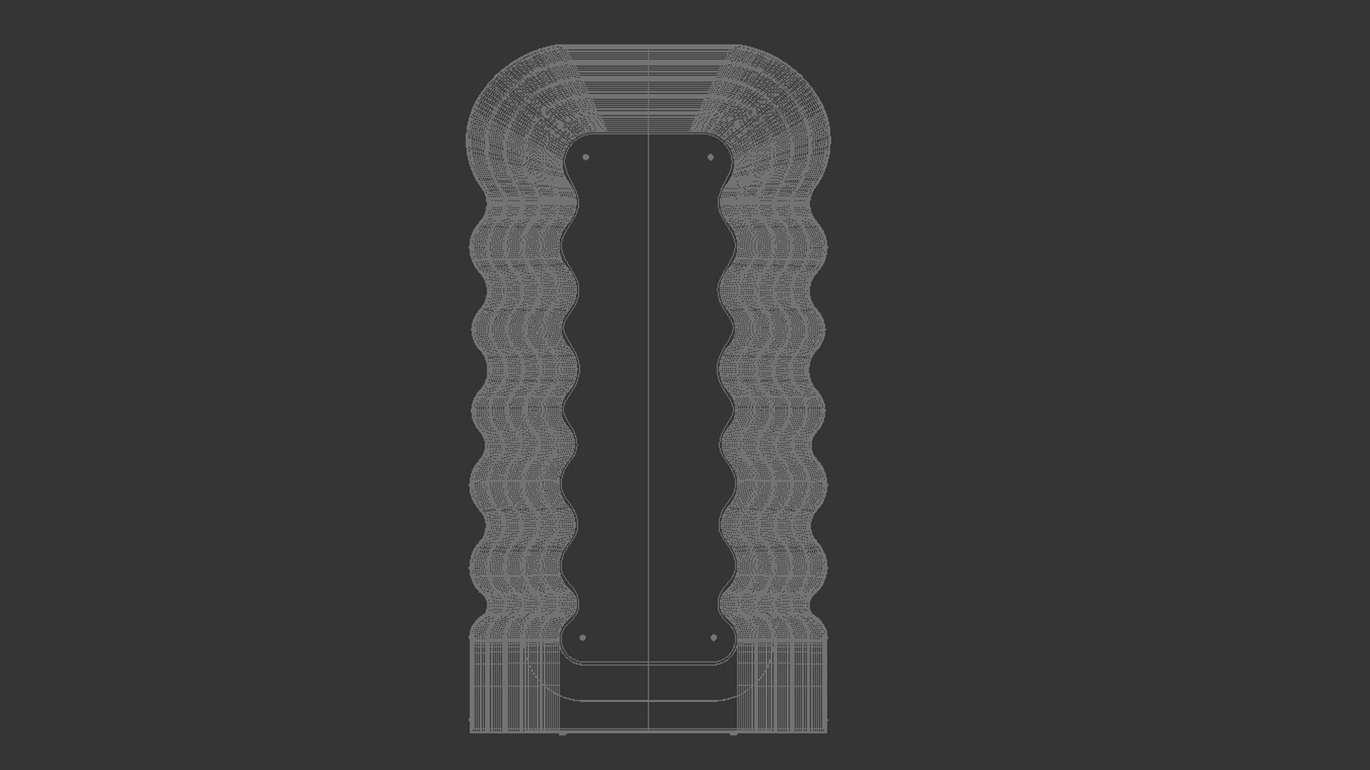 Pinterest mirror memphis ultrafragola Cloud wave 3D model_8