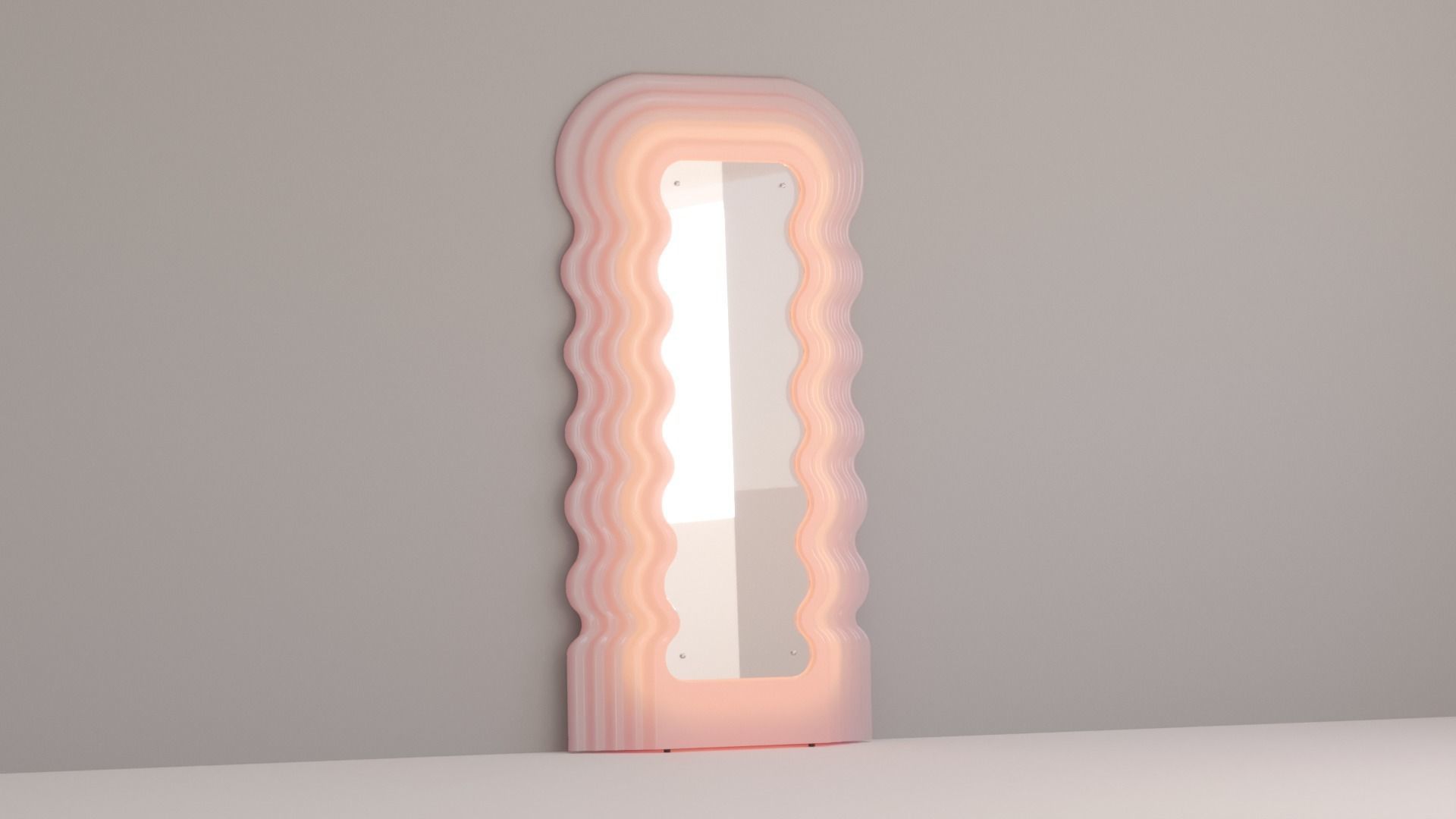 Pinterest mirror memphis ultrafragola Cloud wave 3D model_5