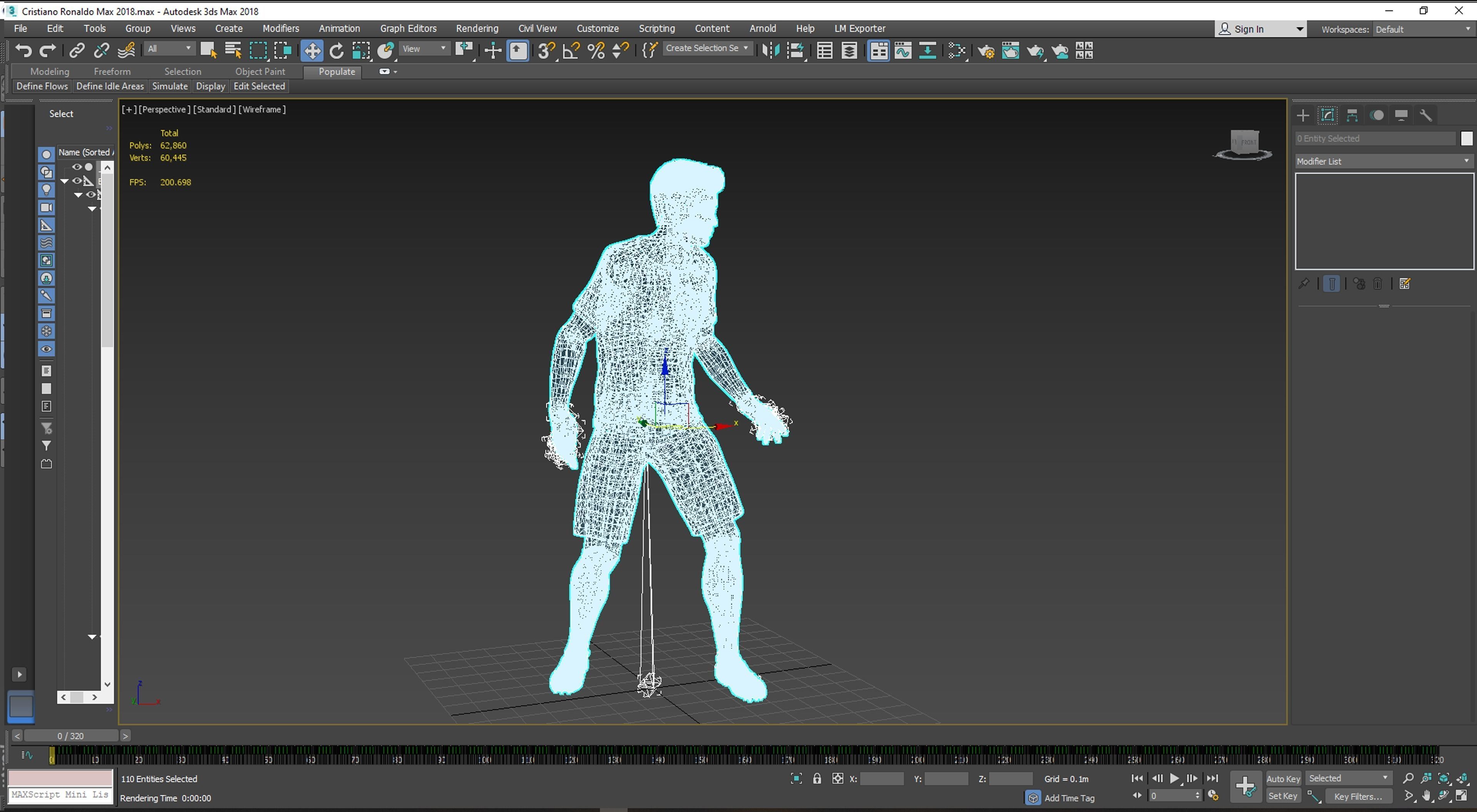 Cristiano Ronaldo 3D Rigged model ready for animation Low-poly 3D model_16