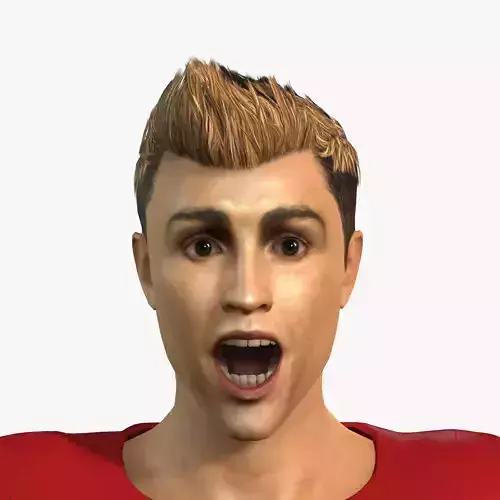 Cristiano Ronaldo 3D Rigged model ready for animation Low-poly 3D model Cristiano Ronaldo 3D Rigged model ready for animation Low-poly 3D model