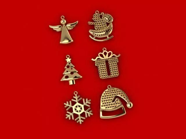 christmas CHARMS  3D print model_0