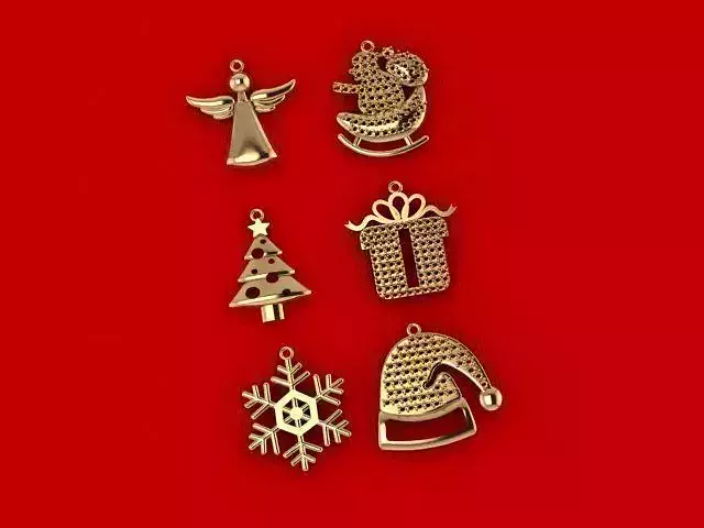 christmas CHARMS  3D print model