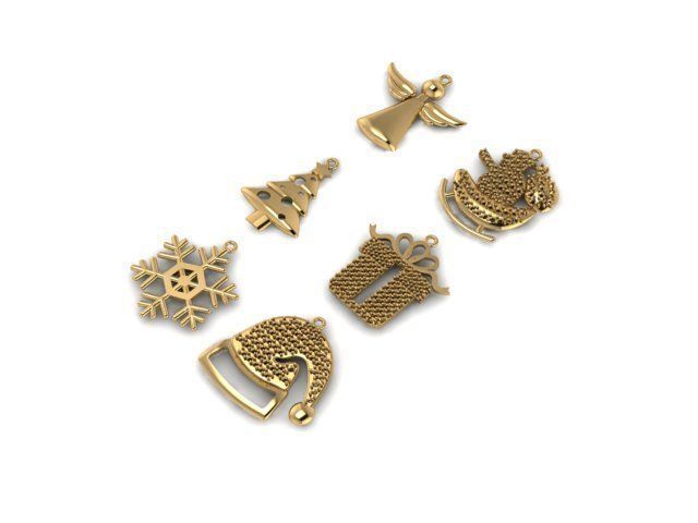 christmas CHARMS  3D print model_6