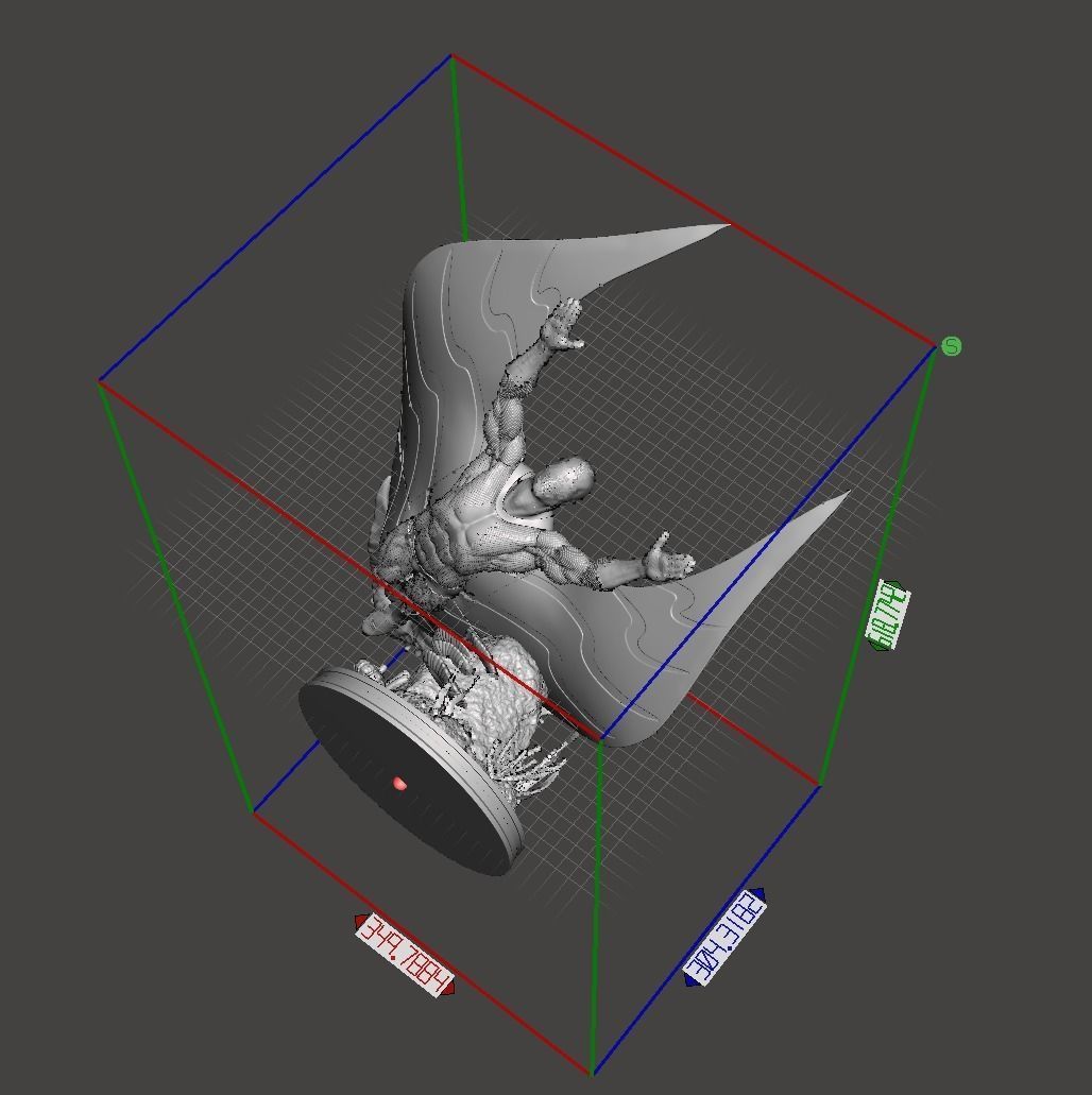 Stingray 3D print fan-art statue 3D print model_6