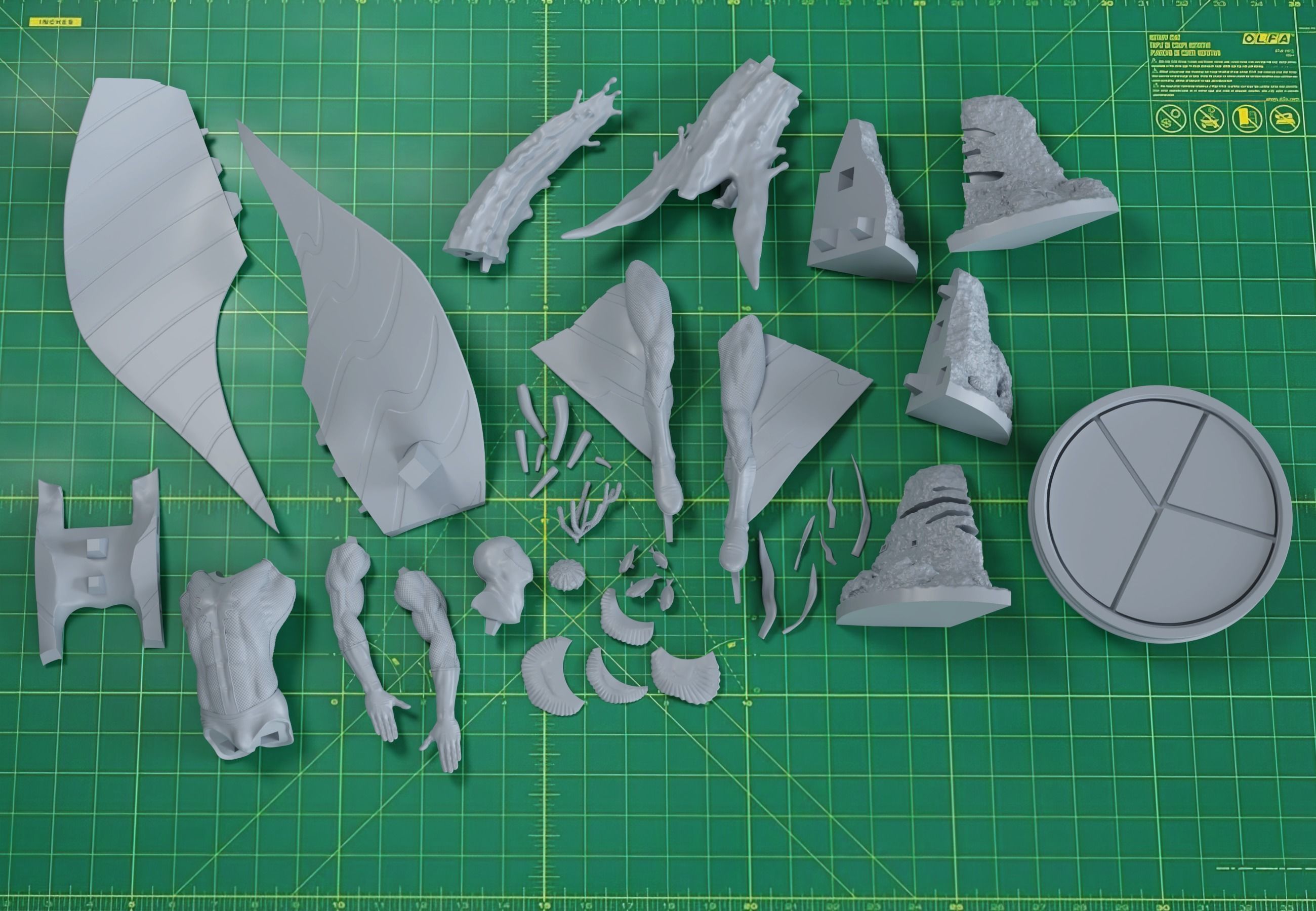 Stingray 3D print fan-art statue 3D print model_14