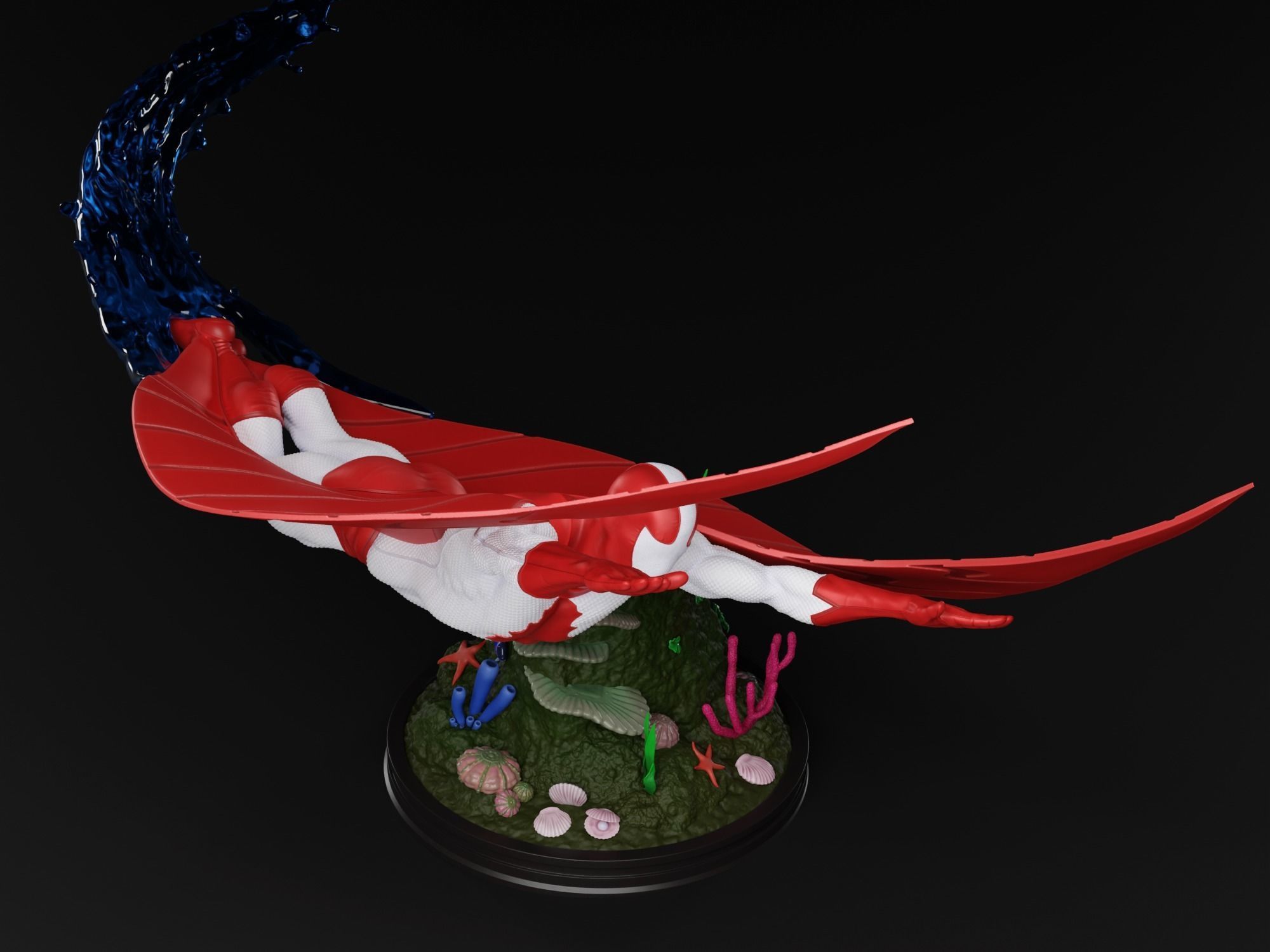 Stingray 3D print fan-art statue 3D print model_4