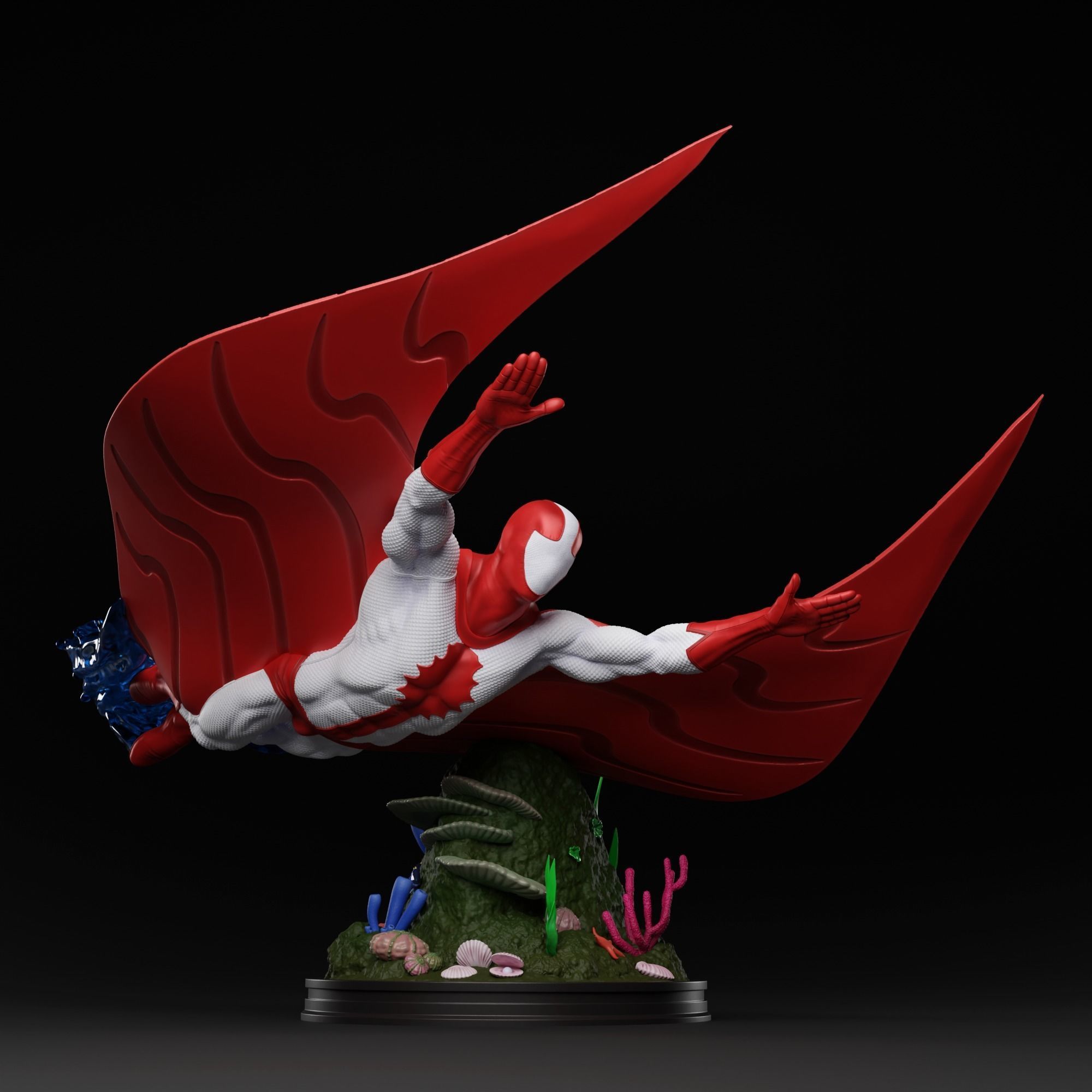 Stingray 3D print fan-art statue 3D print model_1