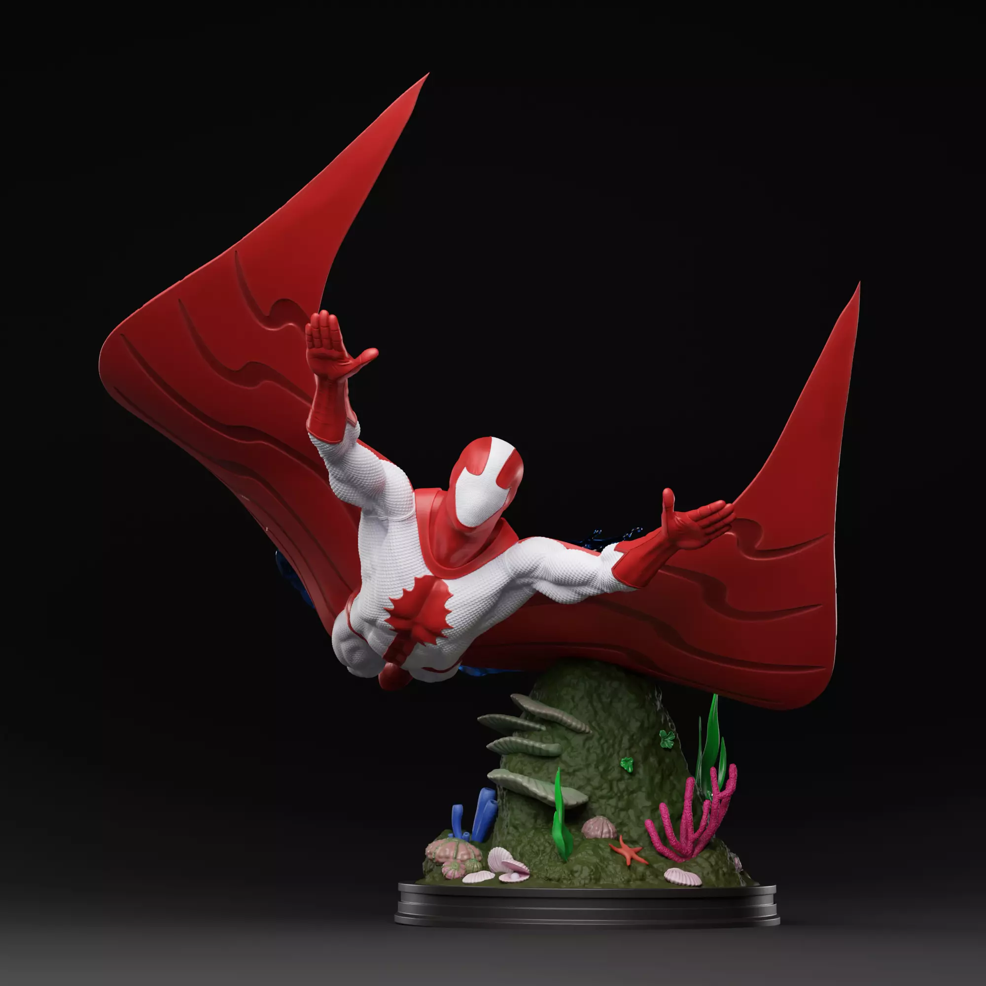 Stingray 3D print fan-art statue 3D print model_0