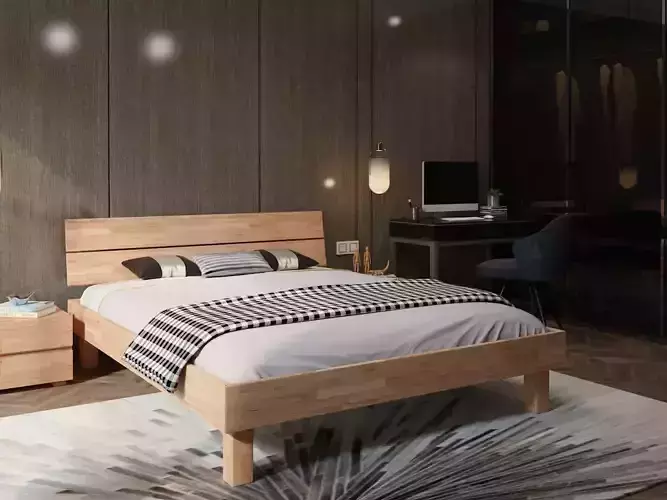 Wood bed Trento