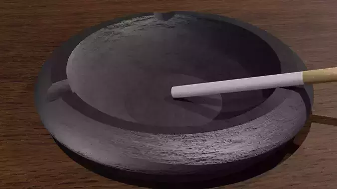 posacenere con sigaretta    ashtray with cigarette