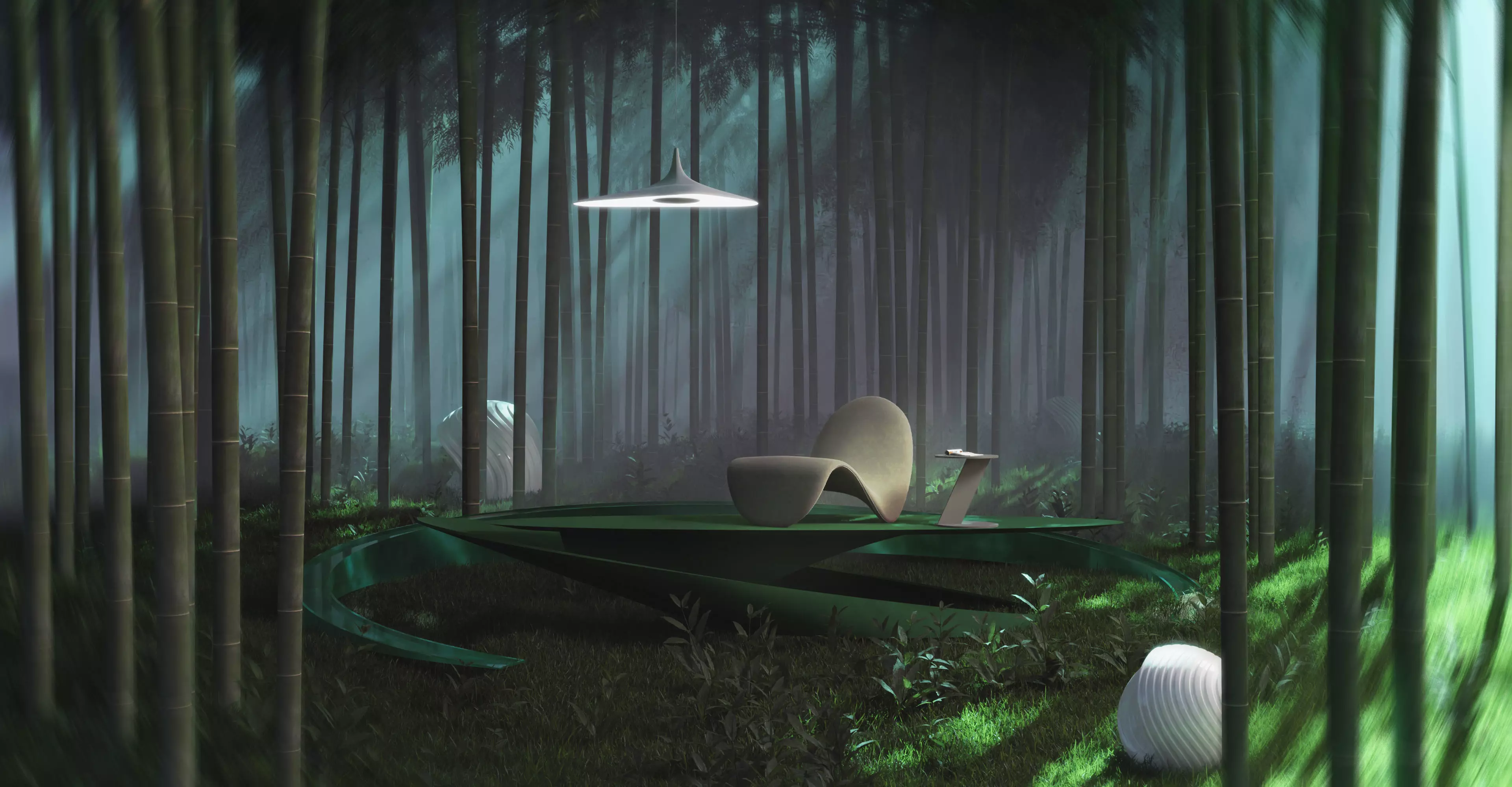 bamboo forest 3D model_0