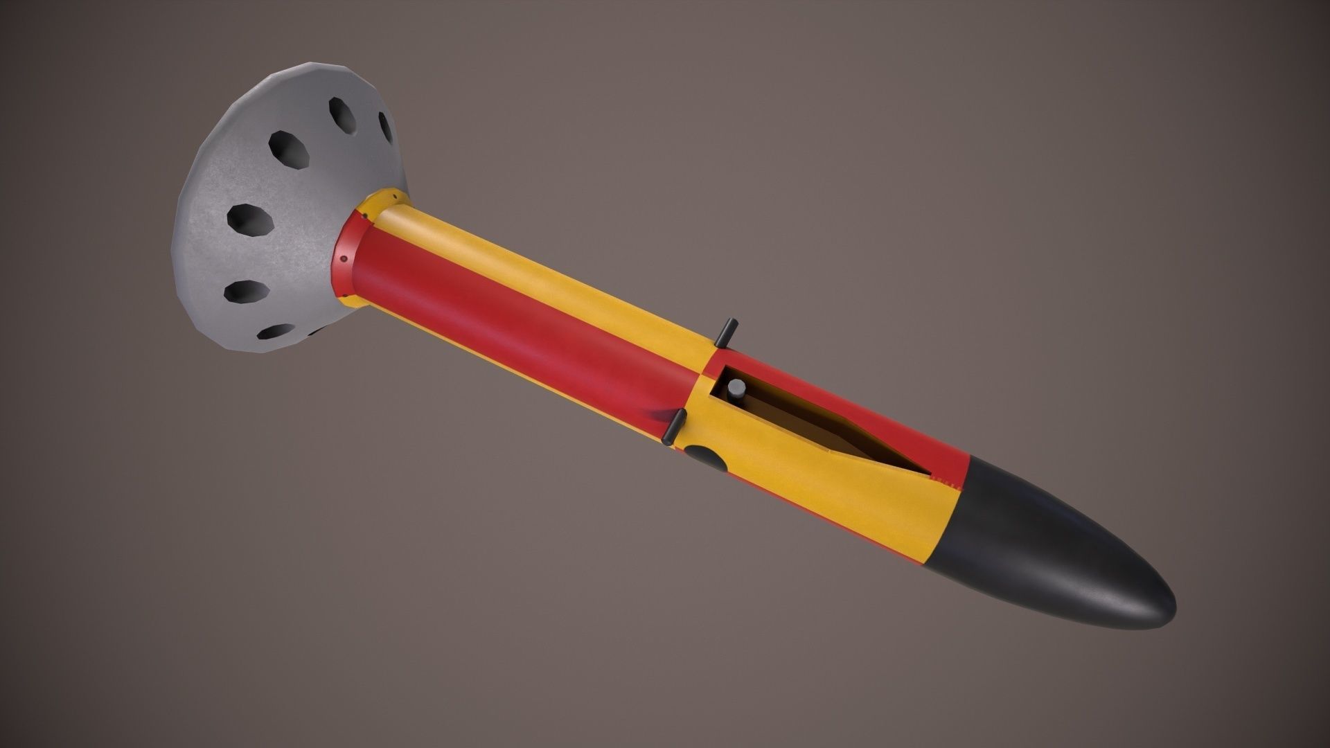 Magnetic Anomaly Detector MAD Low-poly 3D model_6