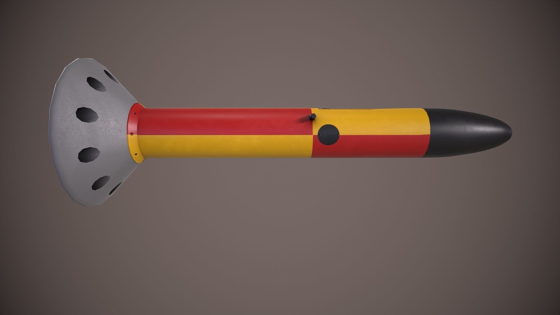 Magnetic Anomaly Detector MAD Low-poly 3D model_5