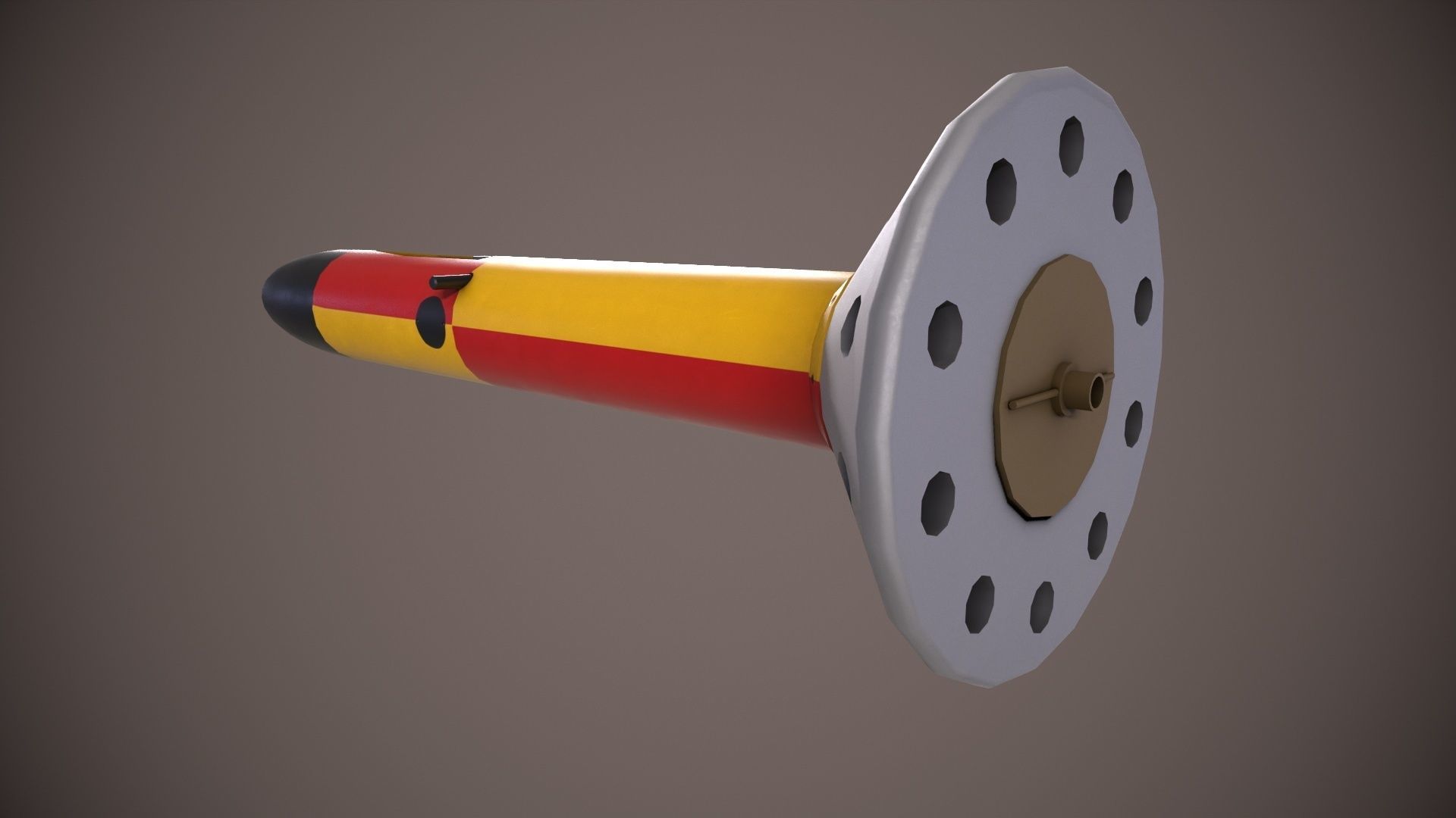Magnetic Anomaly Detector MAD Low-poly 3D model_3