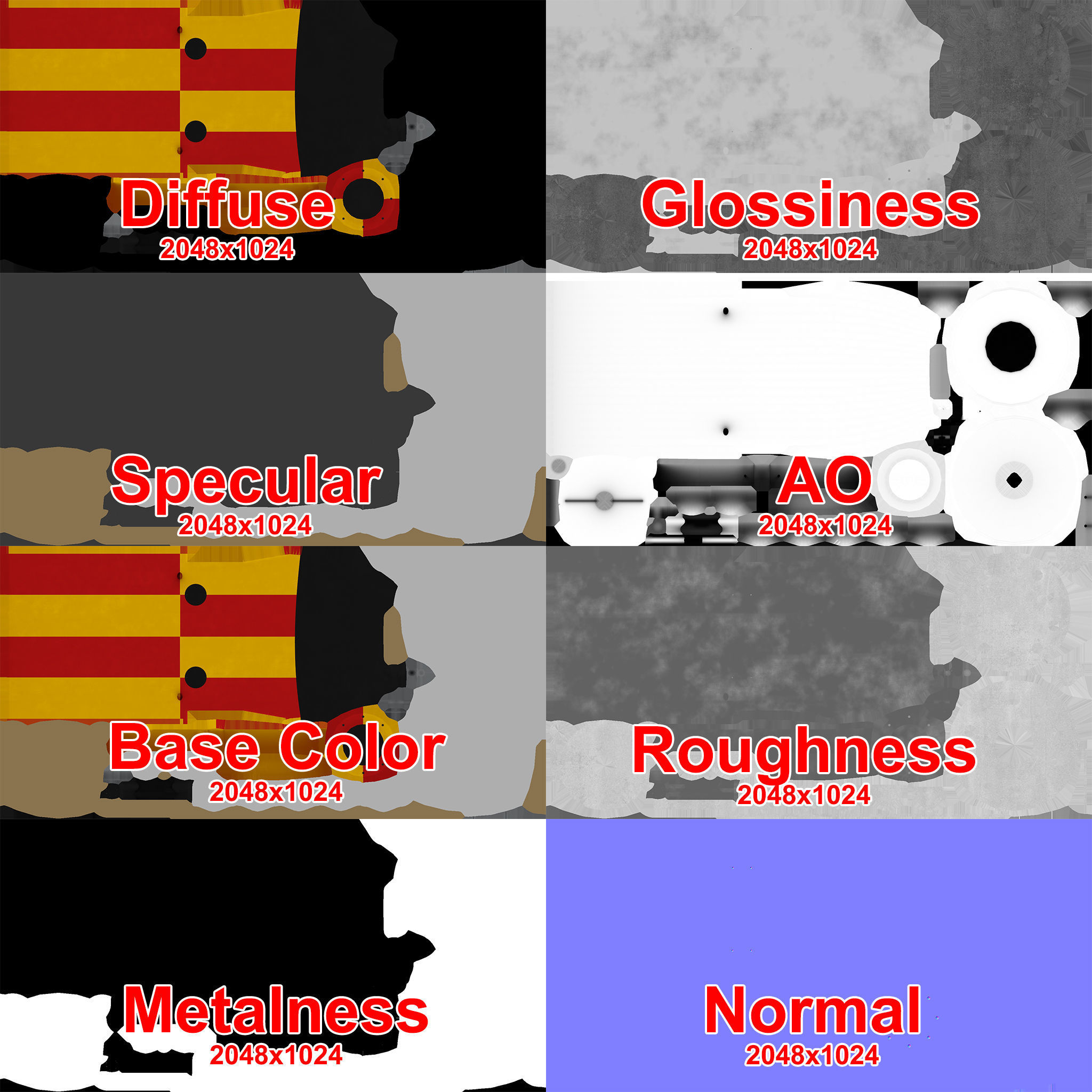 Magnetic Anomaly Detector MAD Low-poly 3D model_14