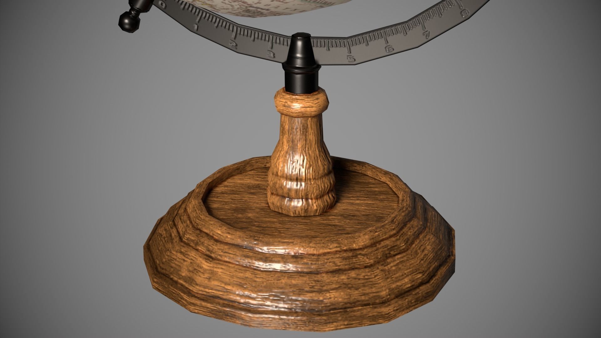 Globe Low-poly 3D model_5