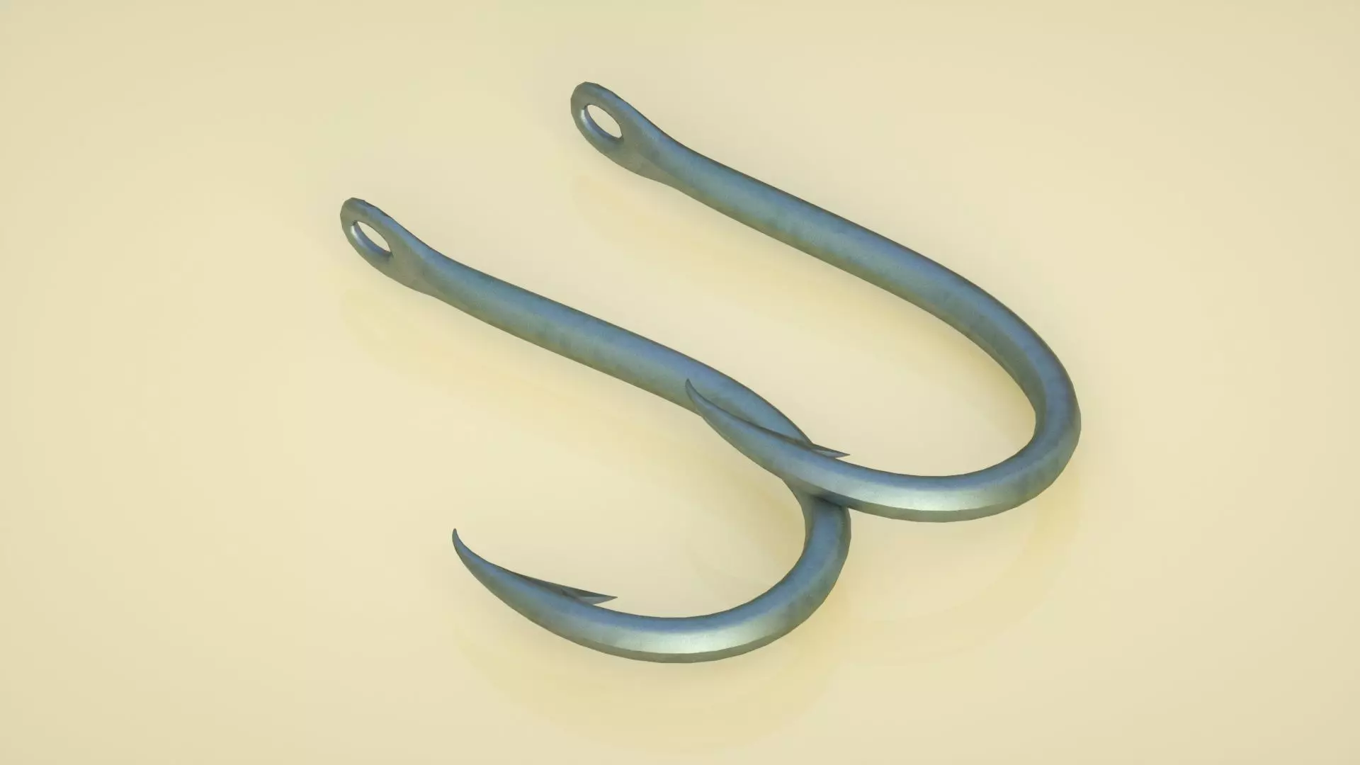 fish hook 3D model_0
