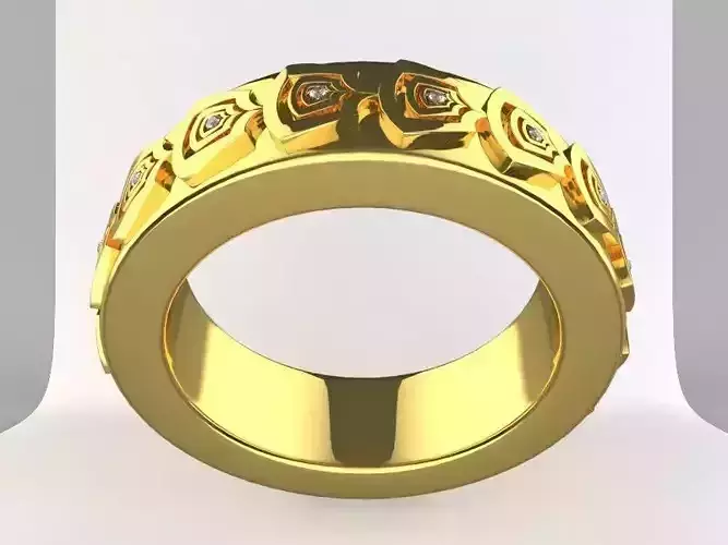 Gold Khmer Rings Diamond
