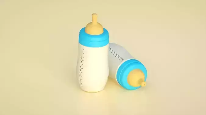 Pacifier Bottle Child Bottle C4D Model 3D model