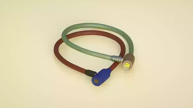 Car lock chain bicycle lock battery car lock C4D model