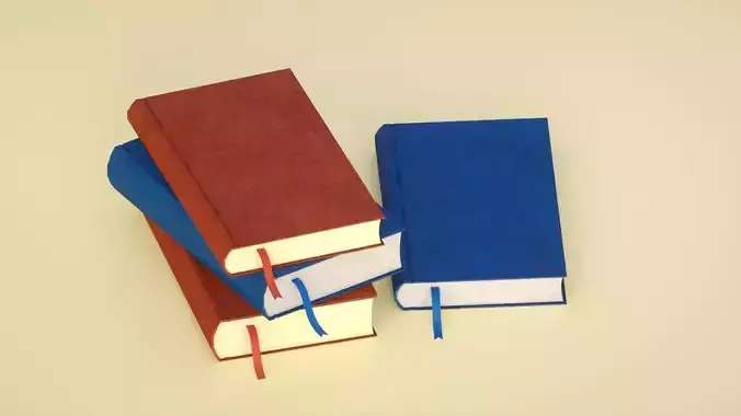 Books notebooks  notebooks C4D model