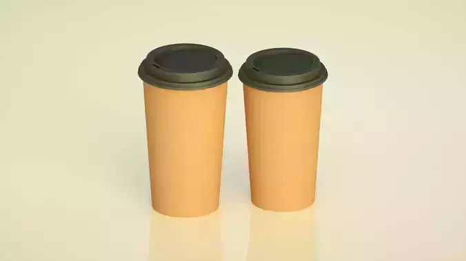 Coffee Cup Milk Tea Cup Beverage Cup C4D Model