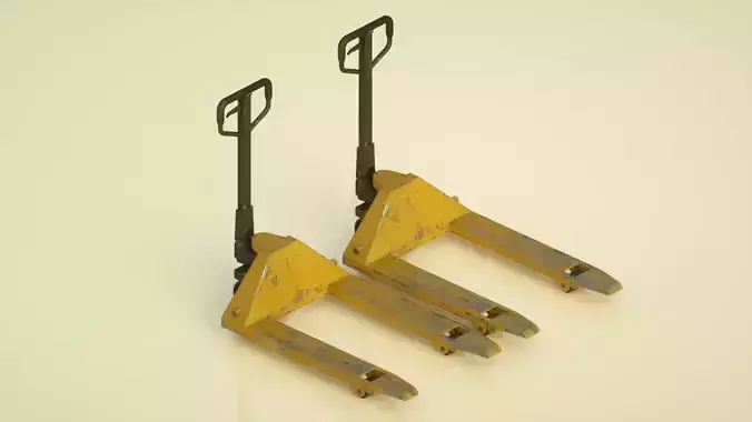 Forklift manual hydraulic pallet truck Diniu C4D model