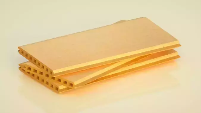 Corrugated board hollow board C4D model 3D model