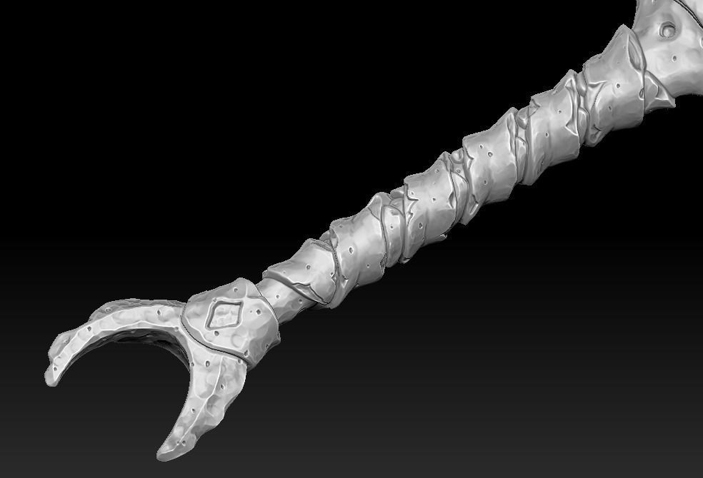 Two handed brute sword 3d print 3D print model_4