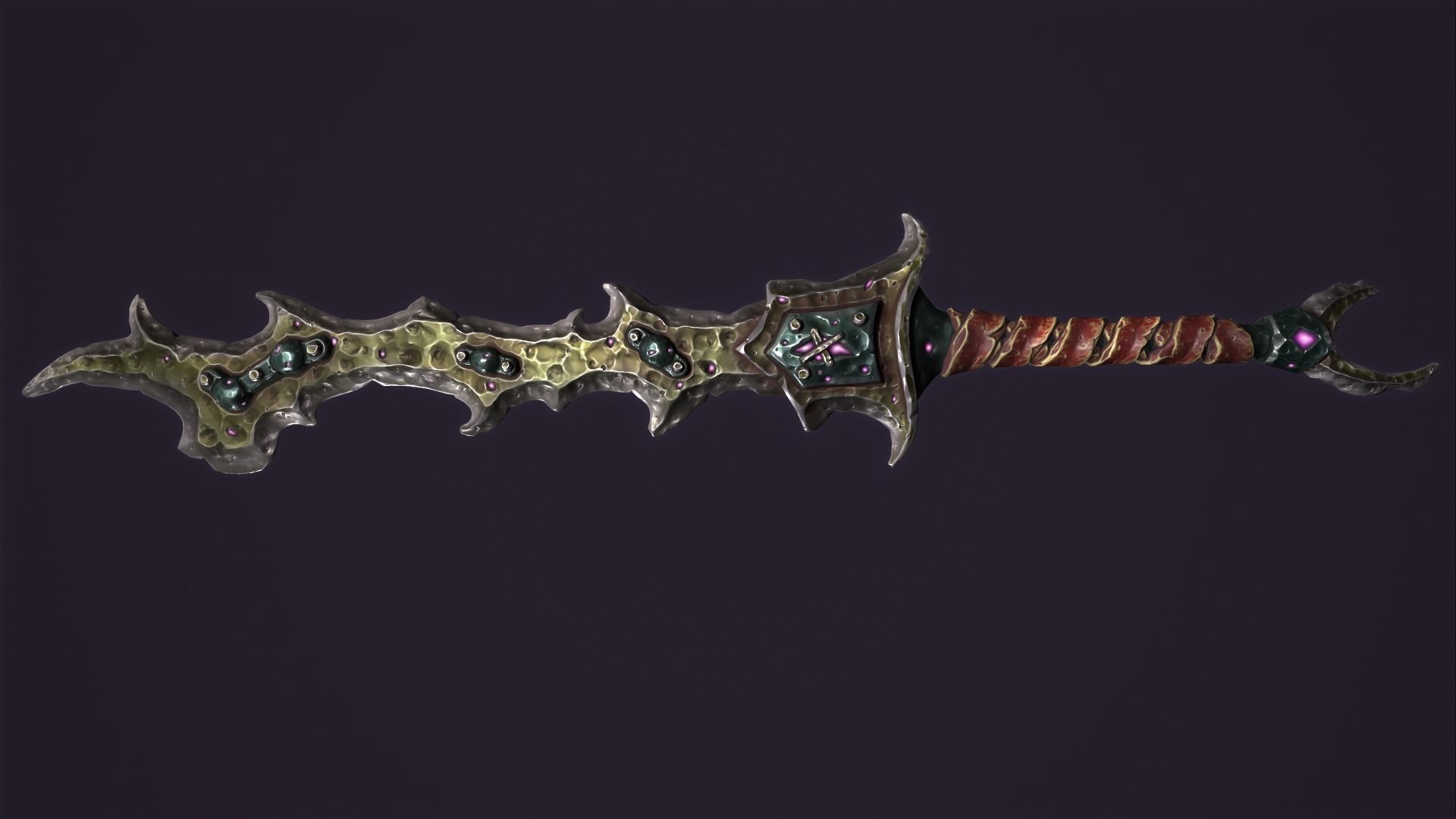 Two handed brute sword 3d print 3D print model_10