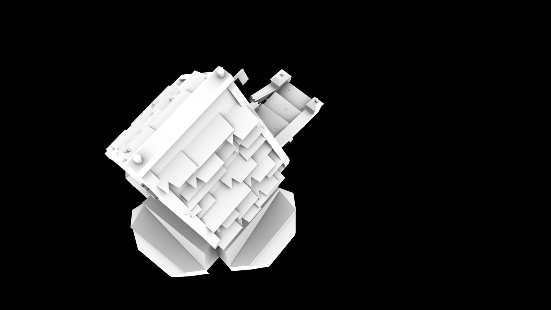 Abandoned House Quality Detailing Without Textures By Abhi Low-poly 3D model_1