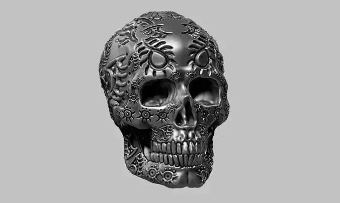skull art design a01