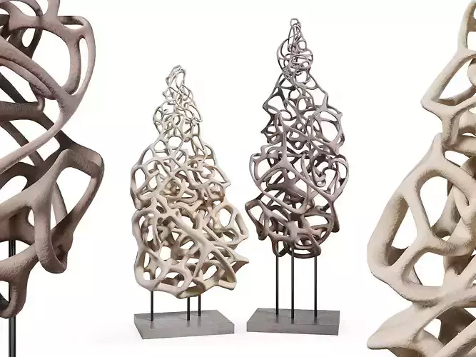 Parametric Bionic Form Sculpture 3D model