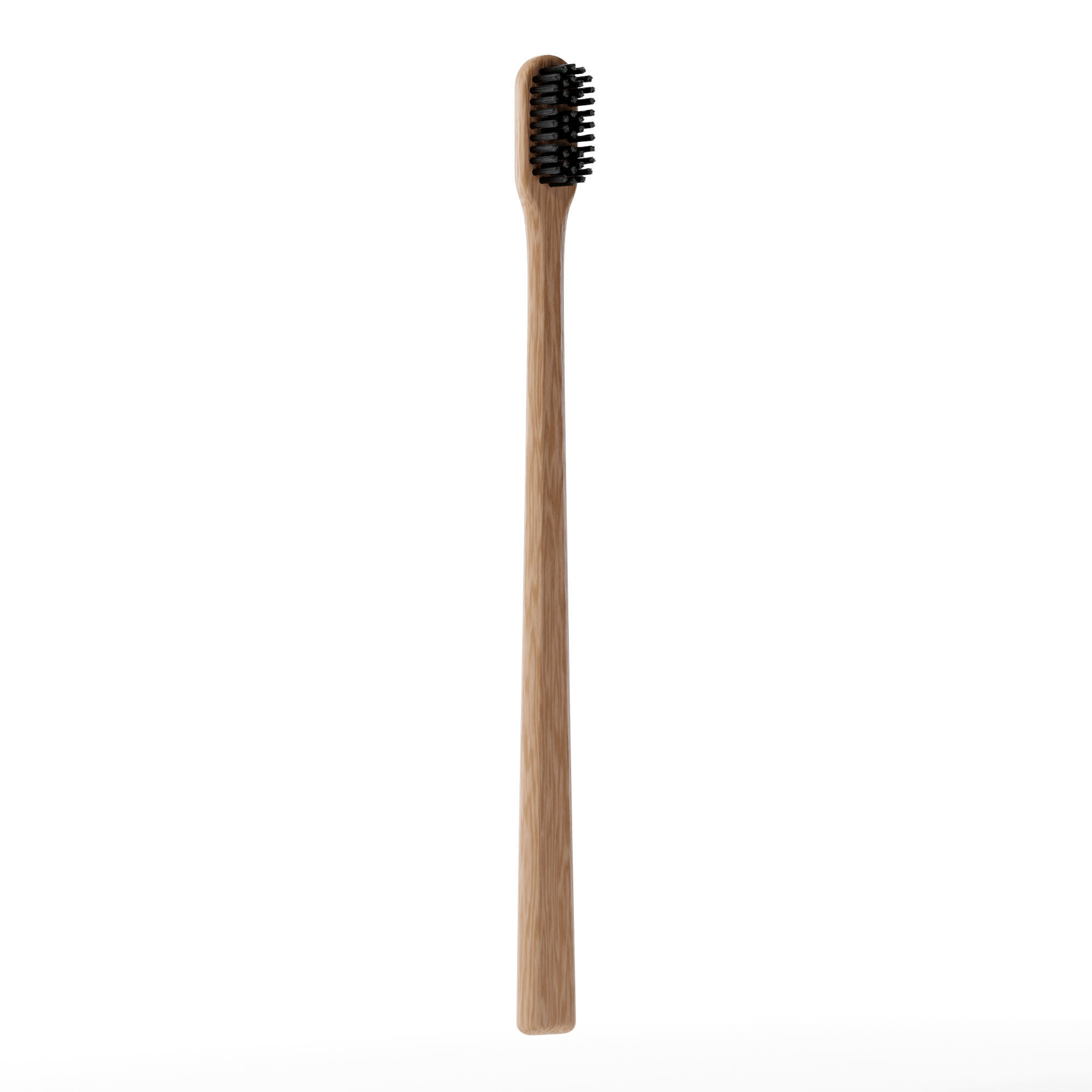 Wood Toothbrush 3D model_1