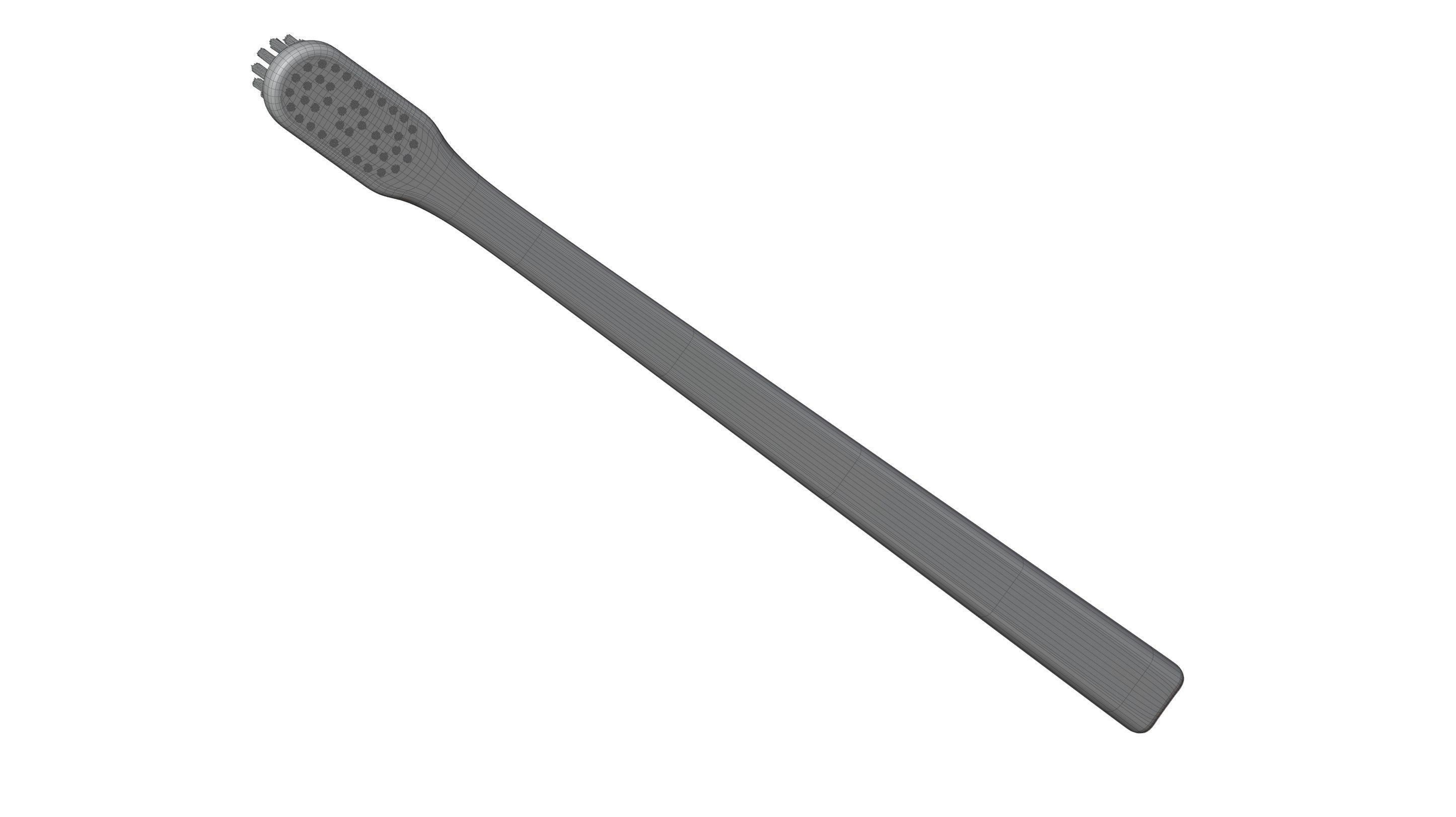 Wood Toothbrush 3D model_14