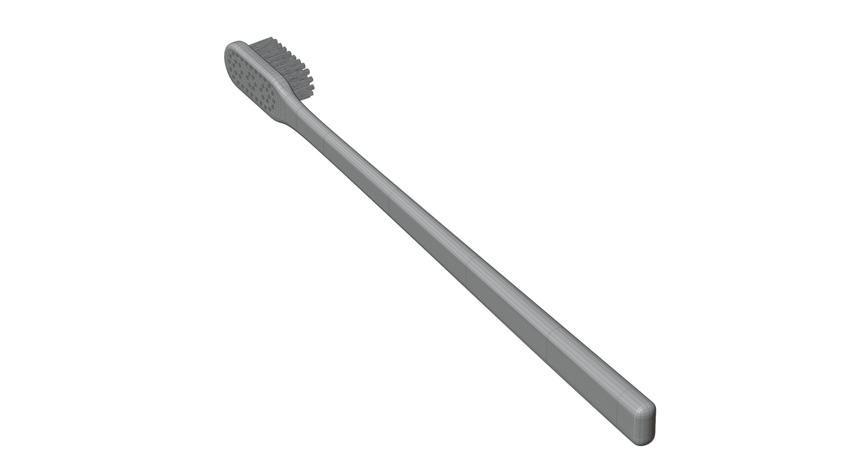 Wood Toothbrush 3D model_17