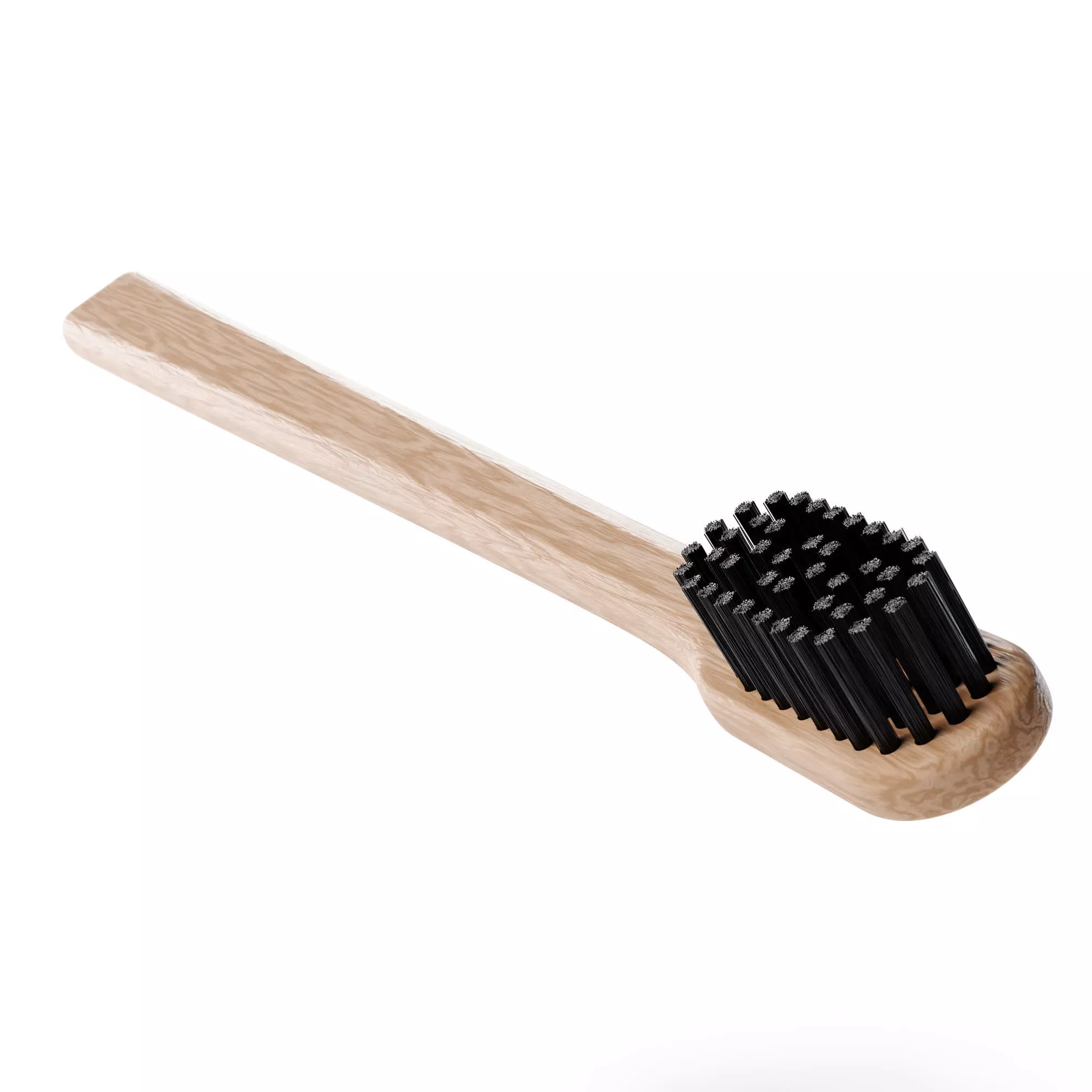 Wood Toothbrush 3D model_0