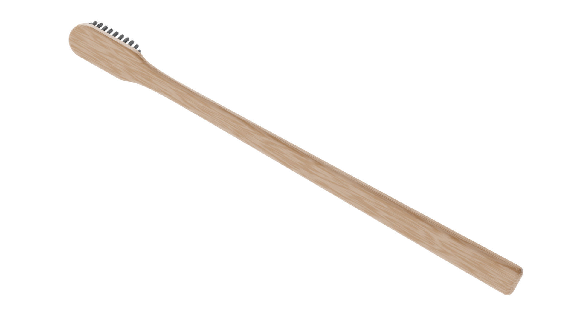 Wood Toothbrush 3D model_7