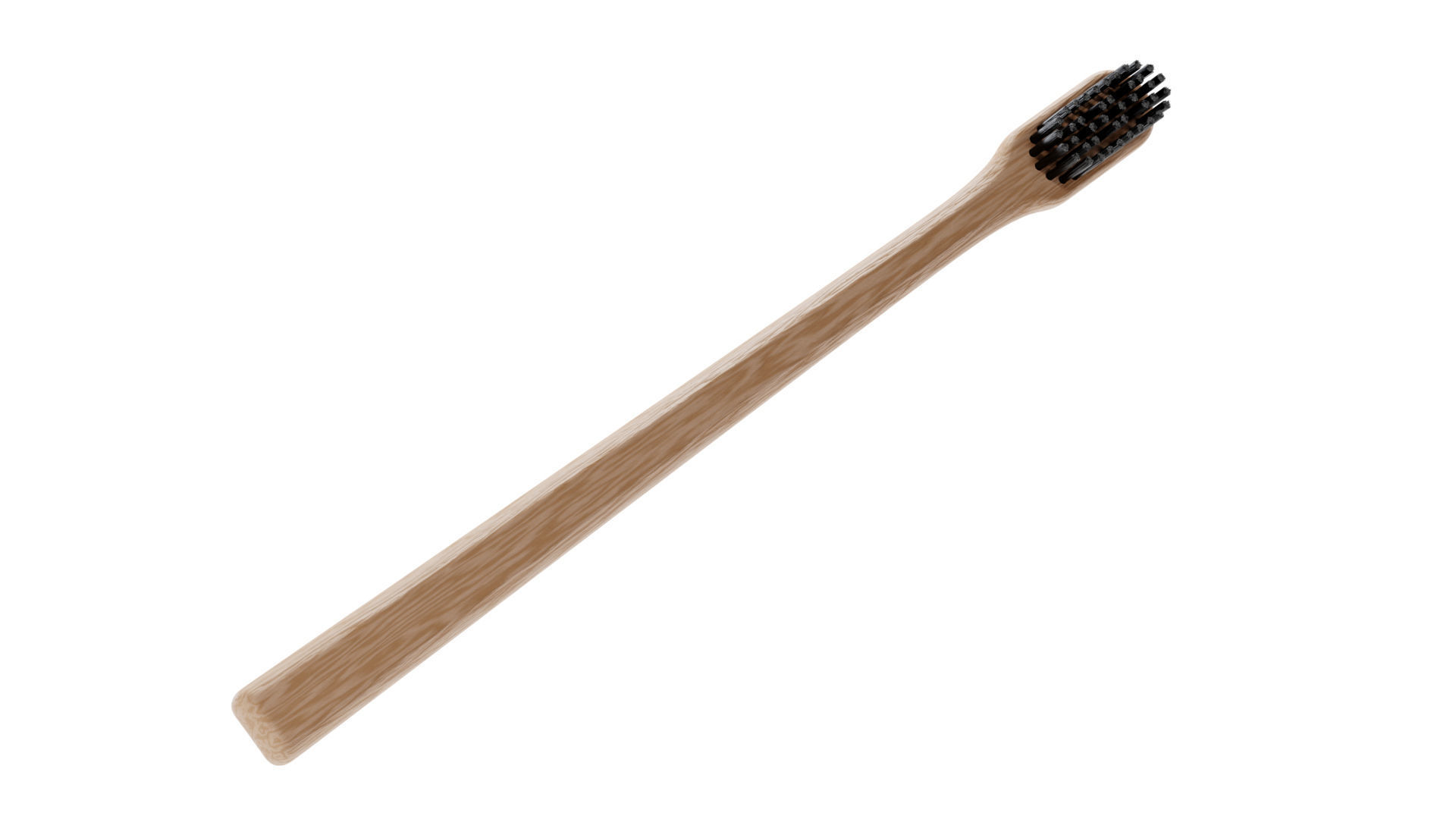 Wood Toothbrush 3D model_10
