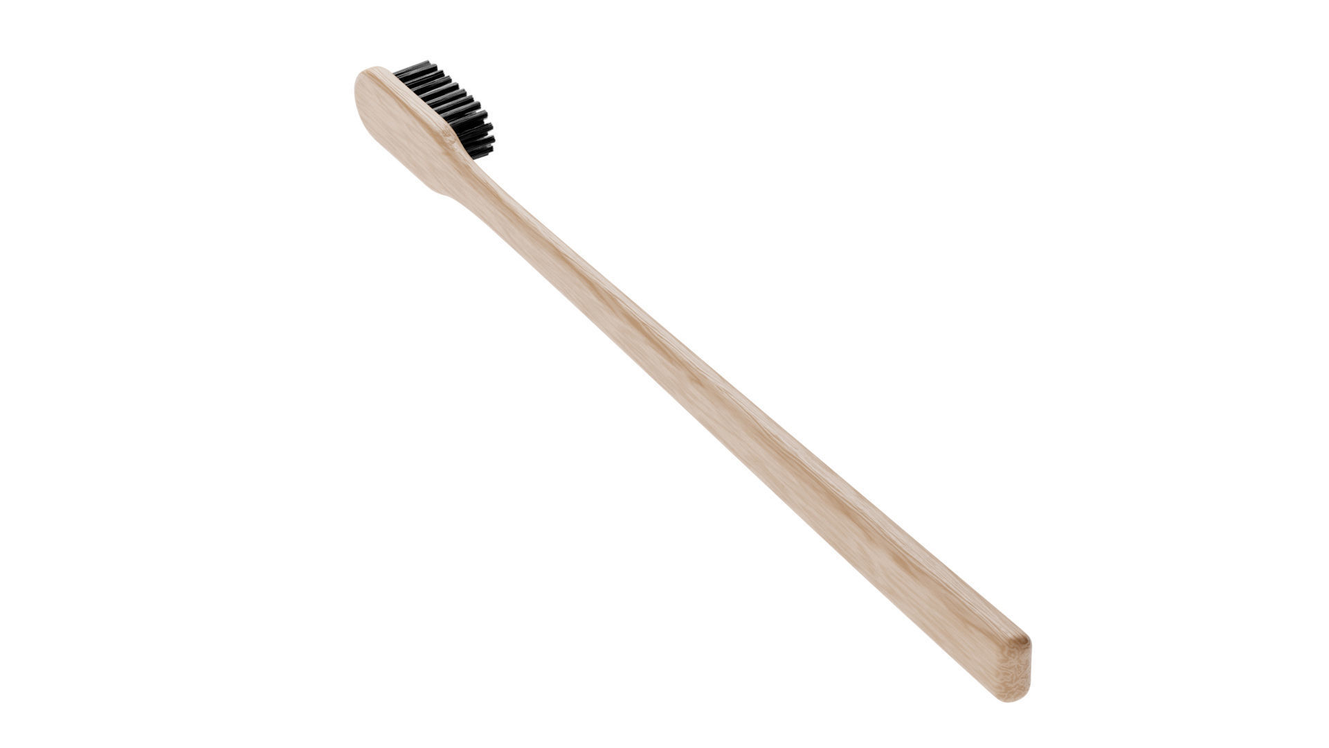 Wood Toothbrush 3D model_8