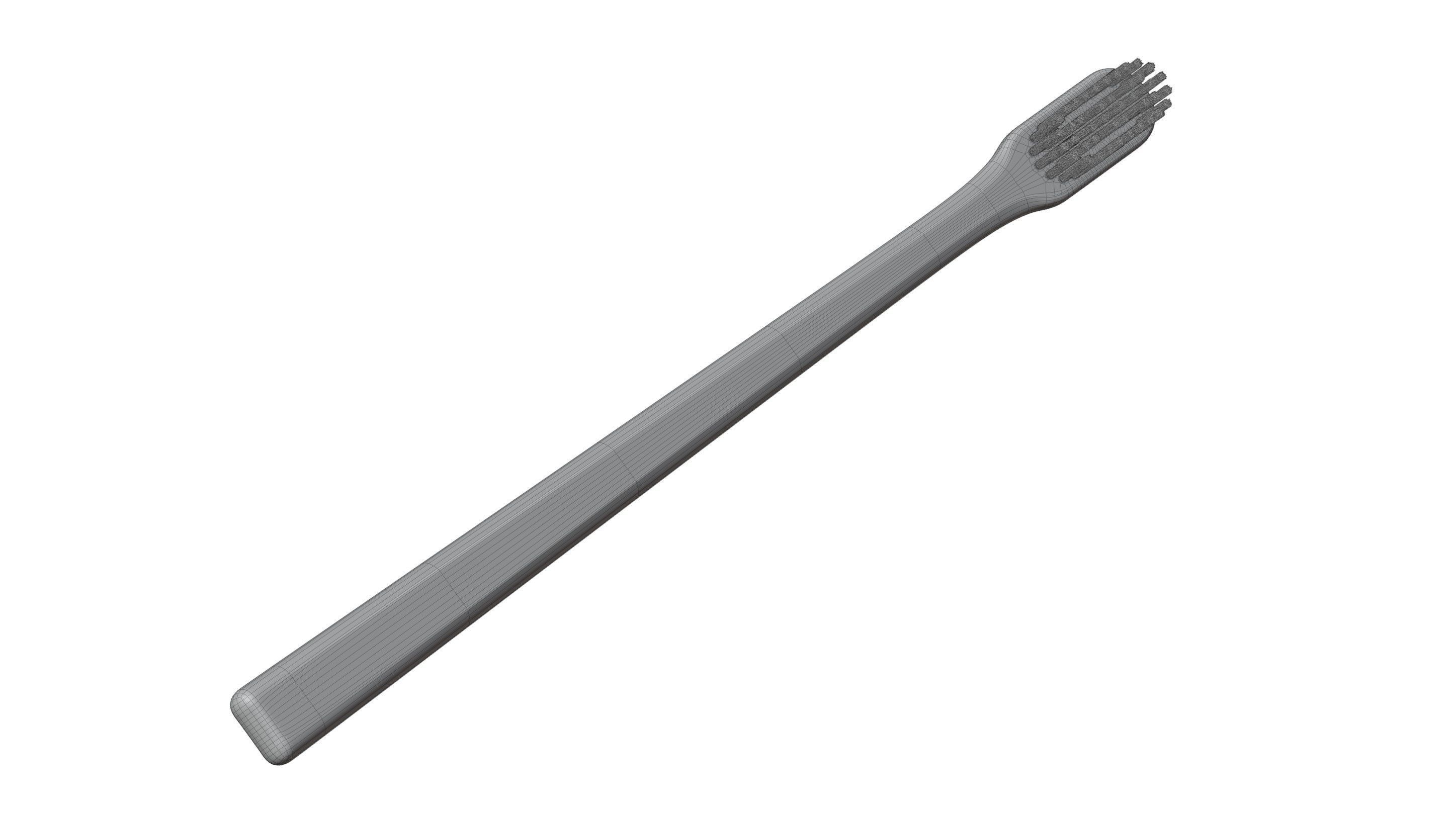 Wood Toothbrush 3D model_19