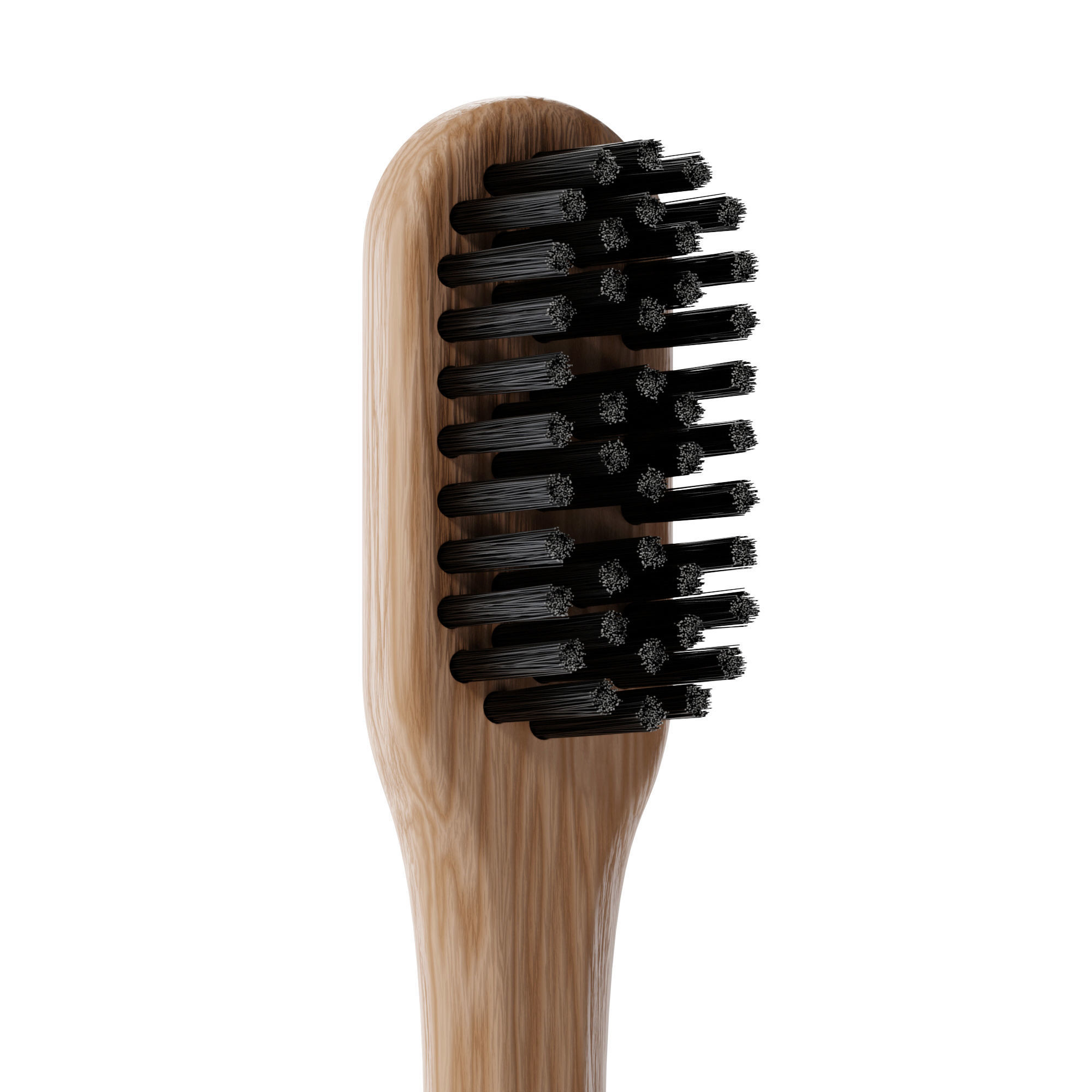Wood Toothbrush 3D model_2