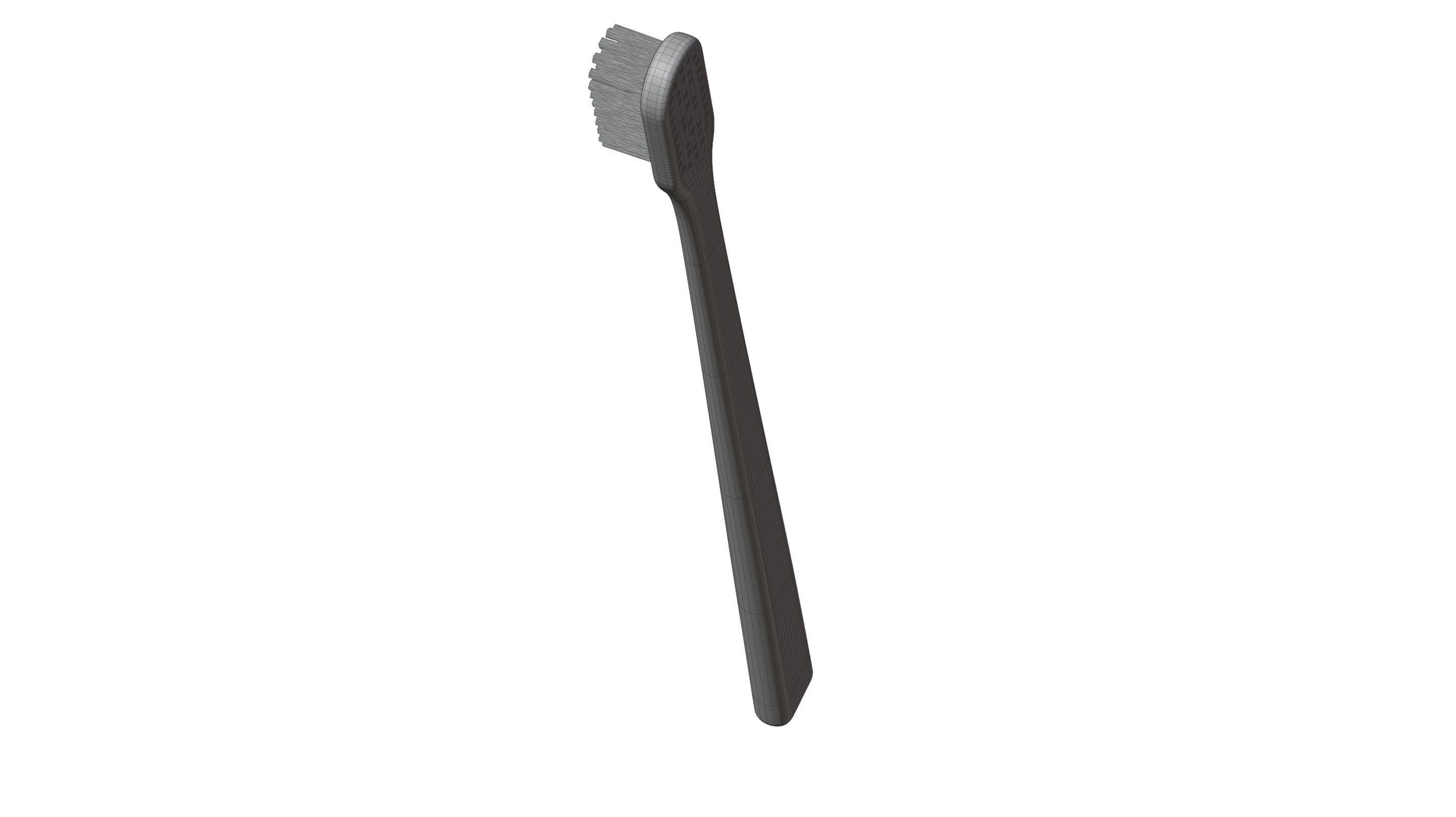 Wood Toothbrush 3D model_13