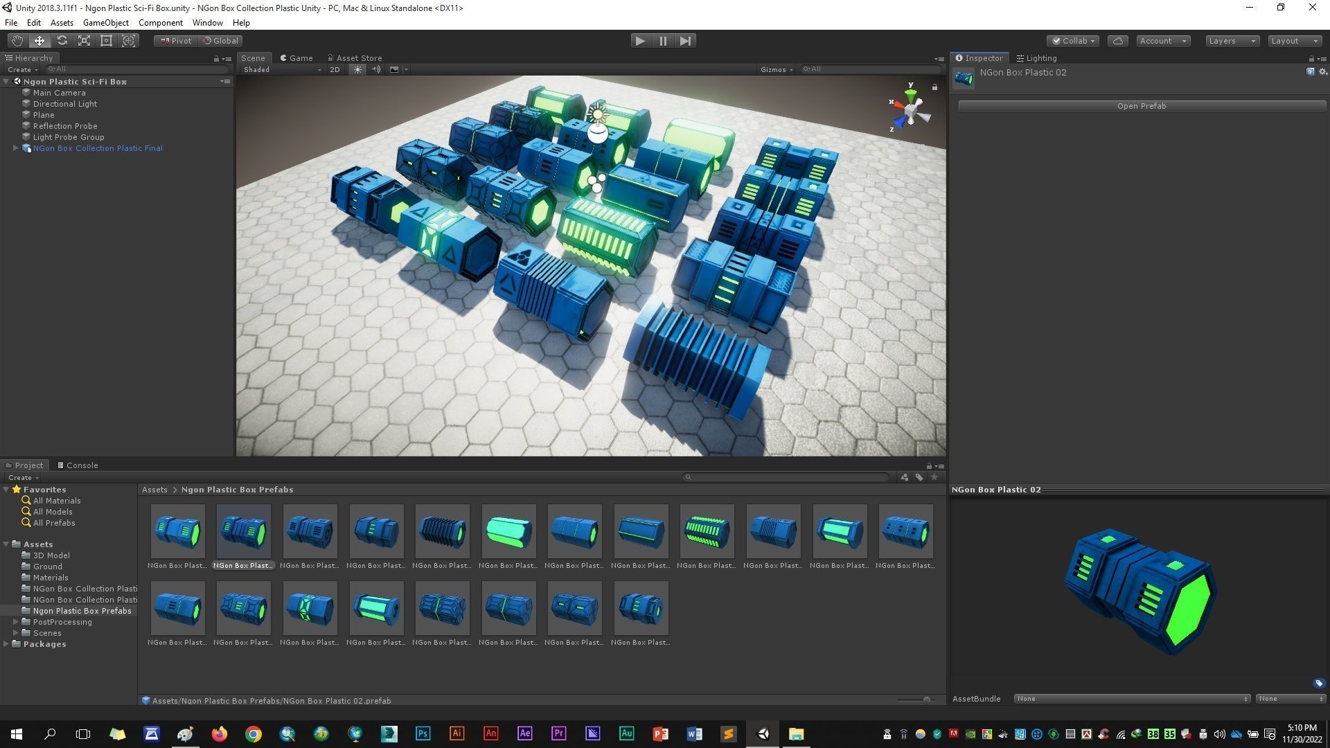 NGon Box Collection Plastic Low-poly 3D model_11